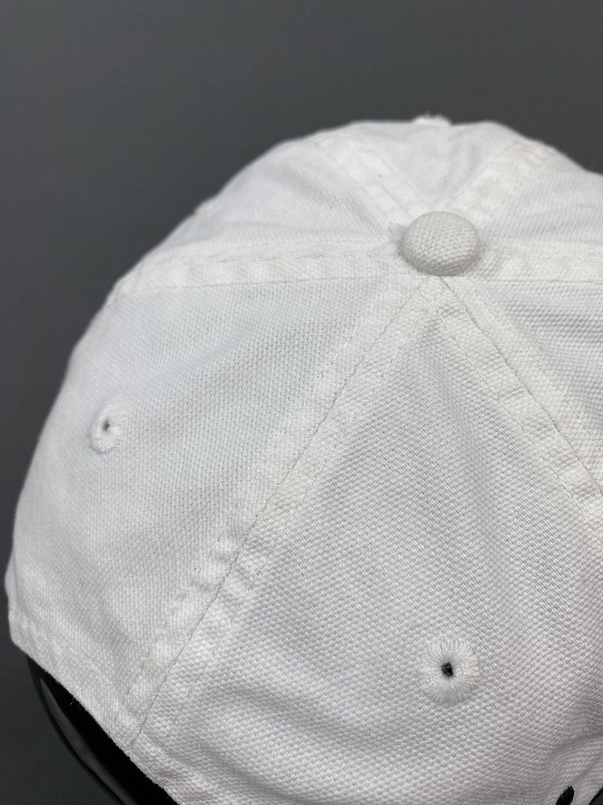 Nike 1990’s Vintage Nike Big Swoosh 6 Panel Strap Back Cap Size ONE SIZE - 4 Thumbnail