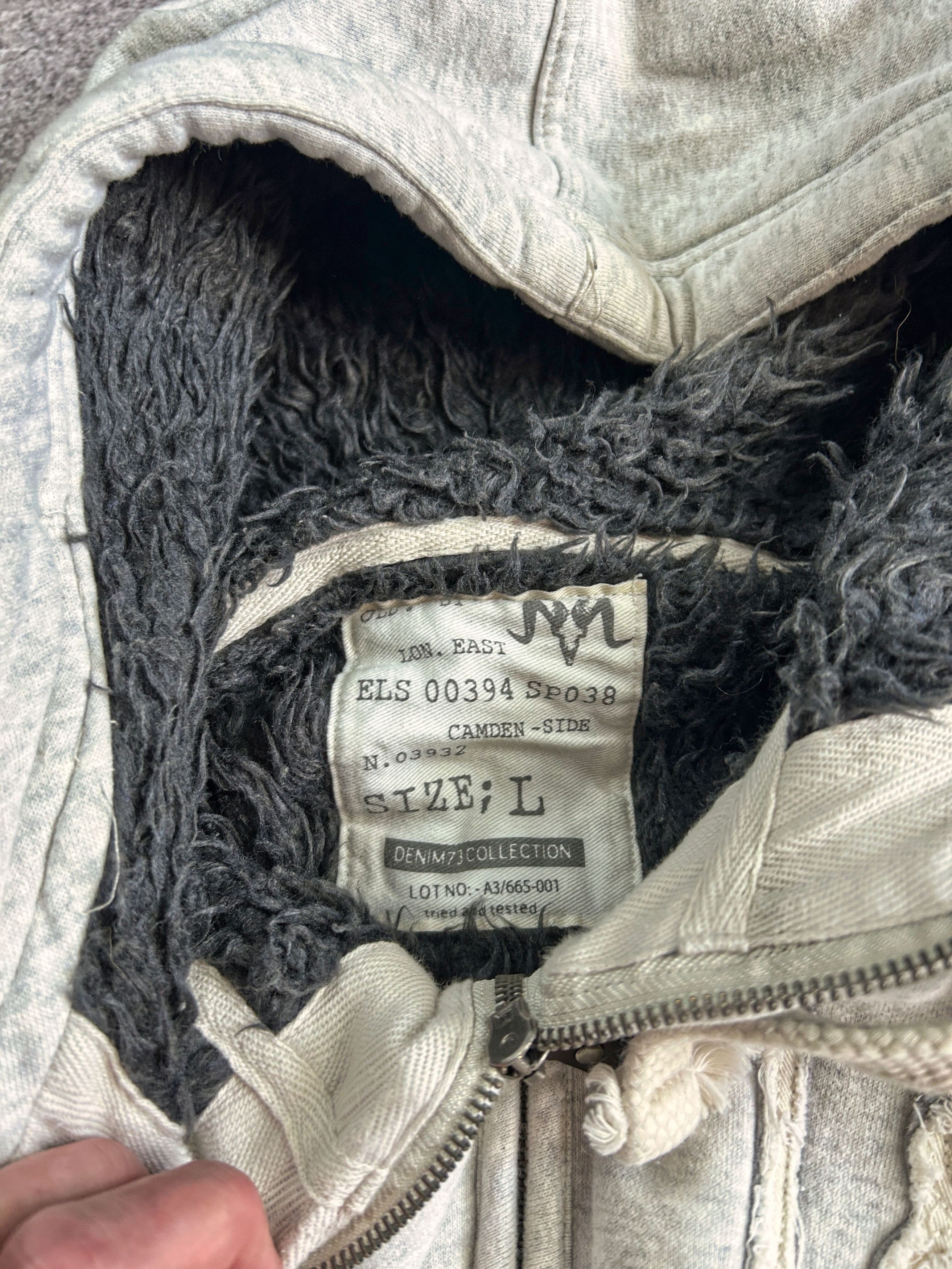 Designer VTG Le Grande Bleu Rick Owens Style Fur Hood Hoodie 90s Size US L / EU 52-54 / 3 - 8 Thumbnail