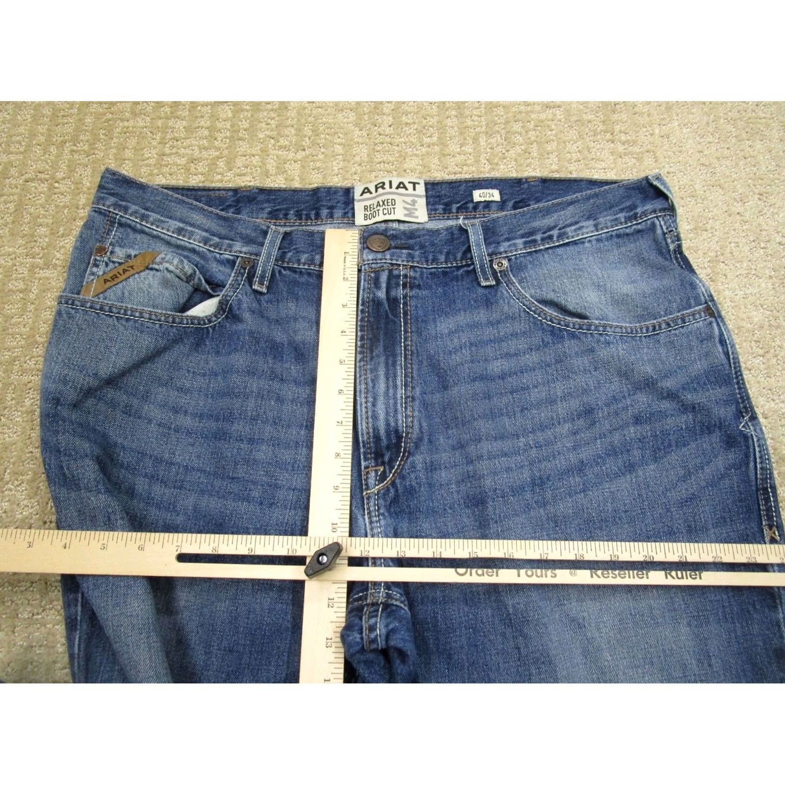Ariat Ariat Jeans Men 40x34 Blue Bootcut Denim M4 Cargo 5-Pocket Size US 40 / EU 56 - 6 Thumbnail
