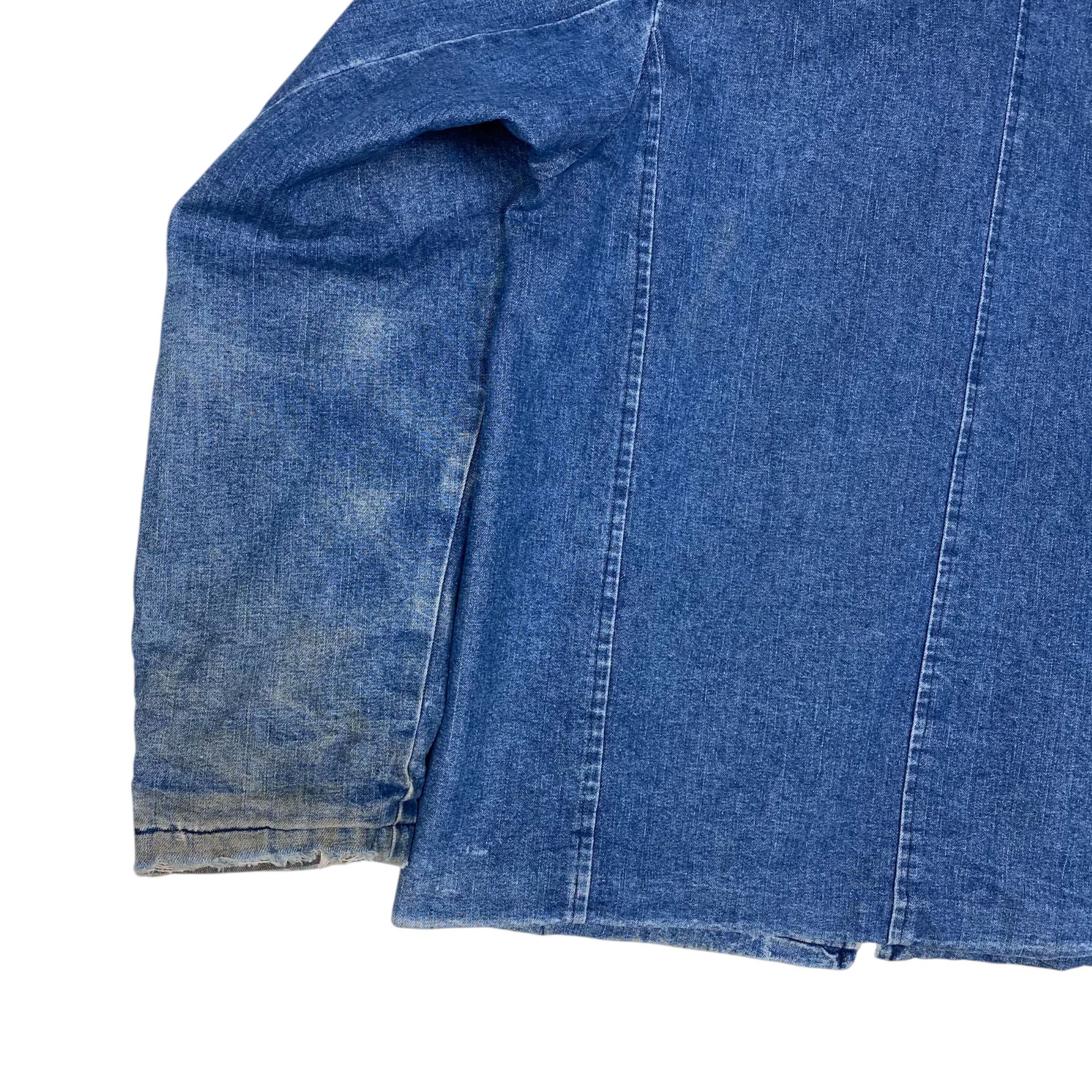 Vintage RARE💥60s USA UNKNOWN WORKER BLANKET DENIM JACKET Size US M / EU 48-50 / 2 - 11 Thumbnail