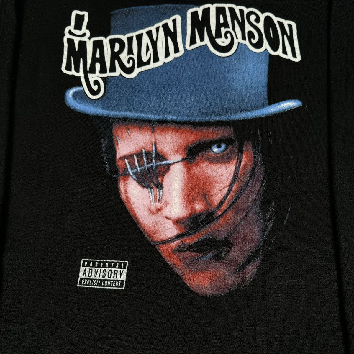 Band Tees Vintage 2000 Marilyn Manson ‘Parental Advisory’ Euro Hoodie Size US XL / EU 56 / 4 - 6 Thumbnail