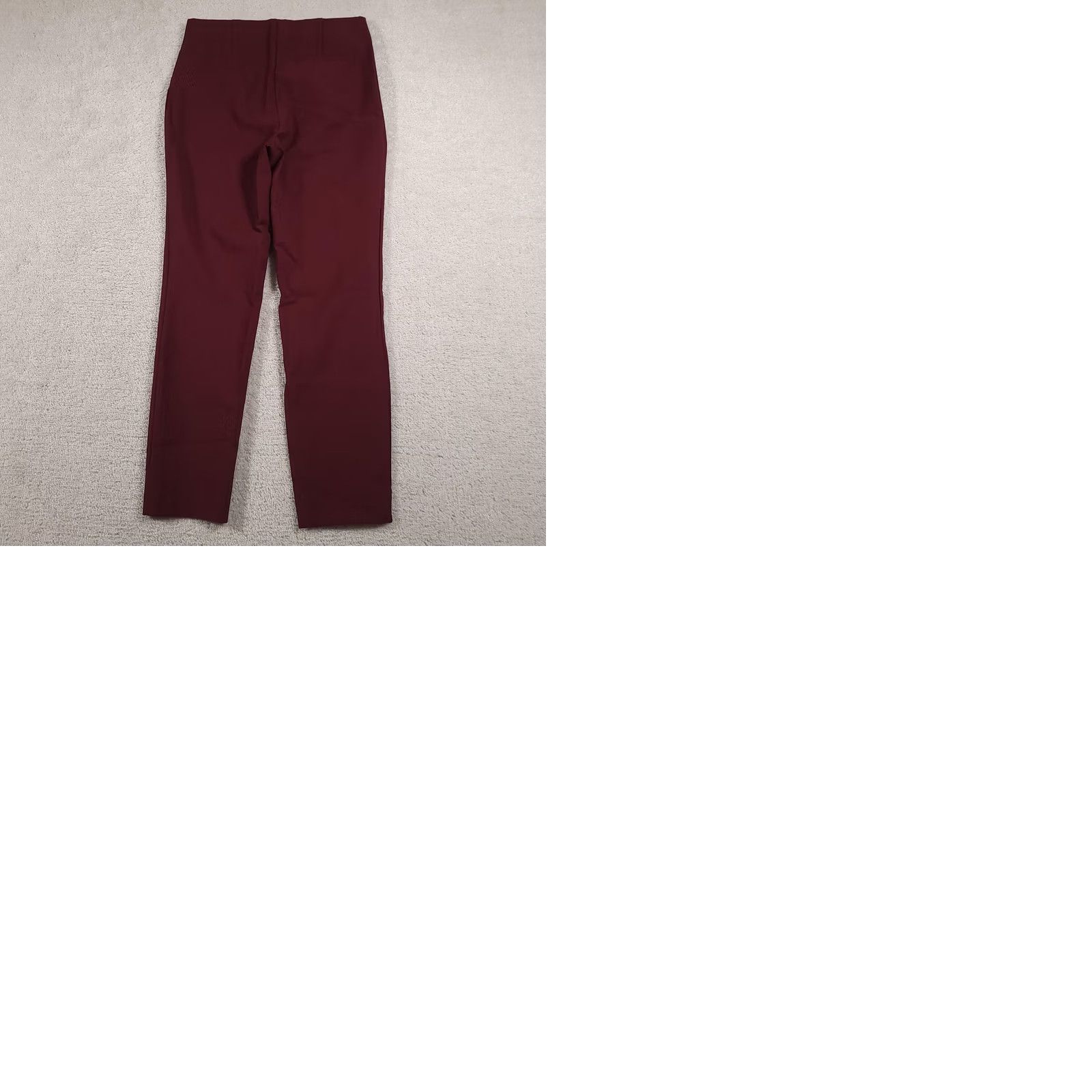 Nicole Miller Nicole Miller Pants Womens Small Burgundy High Rise Slim Stretch Dress Workwear Size 28" / US 6 / IT 42 - 9 Thumbnail