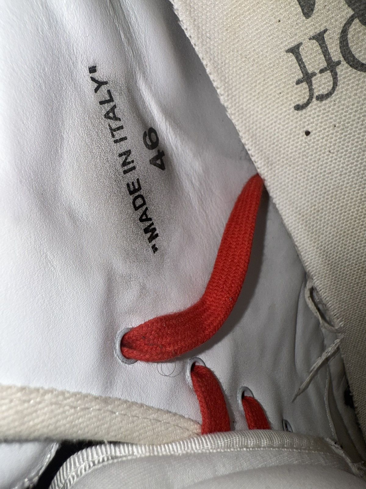 Off-White Off white hi top glitter sneakers Size US 12 / EU 45 - 11 Thumbnail