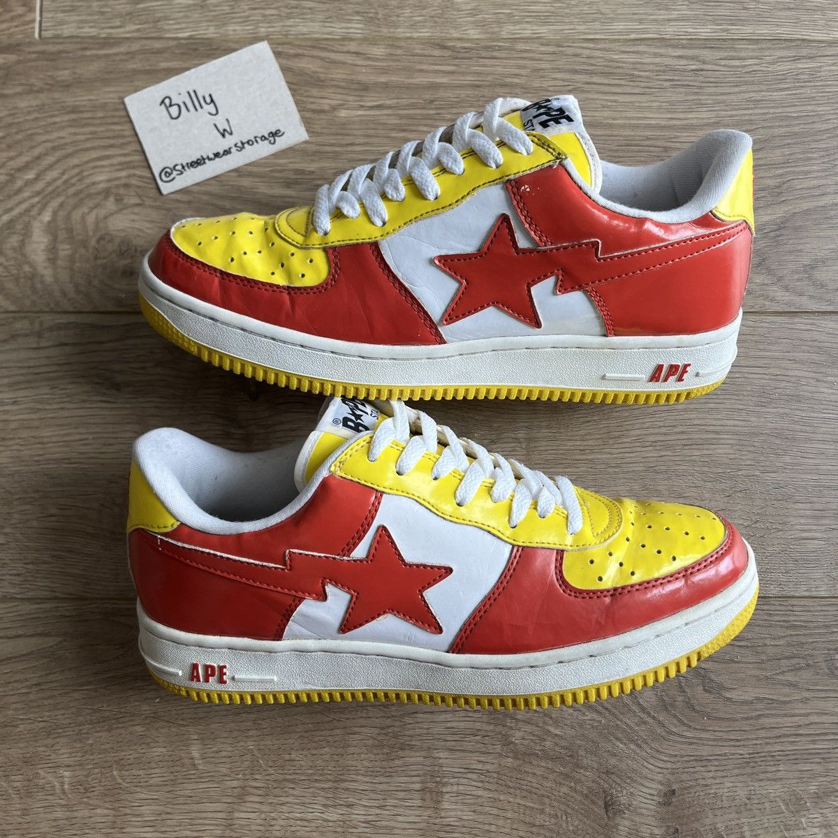 image of Bapesta Shoes in Red, Men's (Size 10)