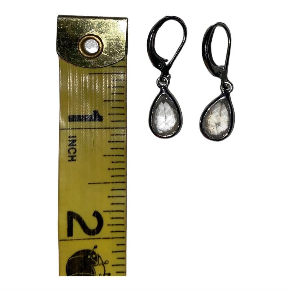 Designer Crystal Tear Drop Dangly Earrings Size ONE SIZE - 3 Thumbnail
