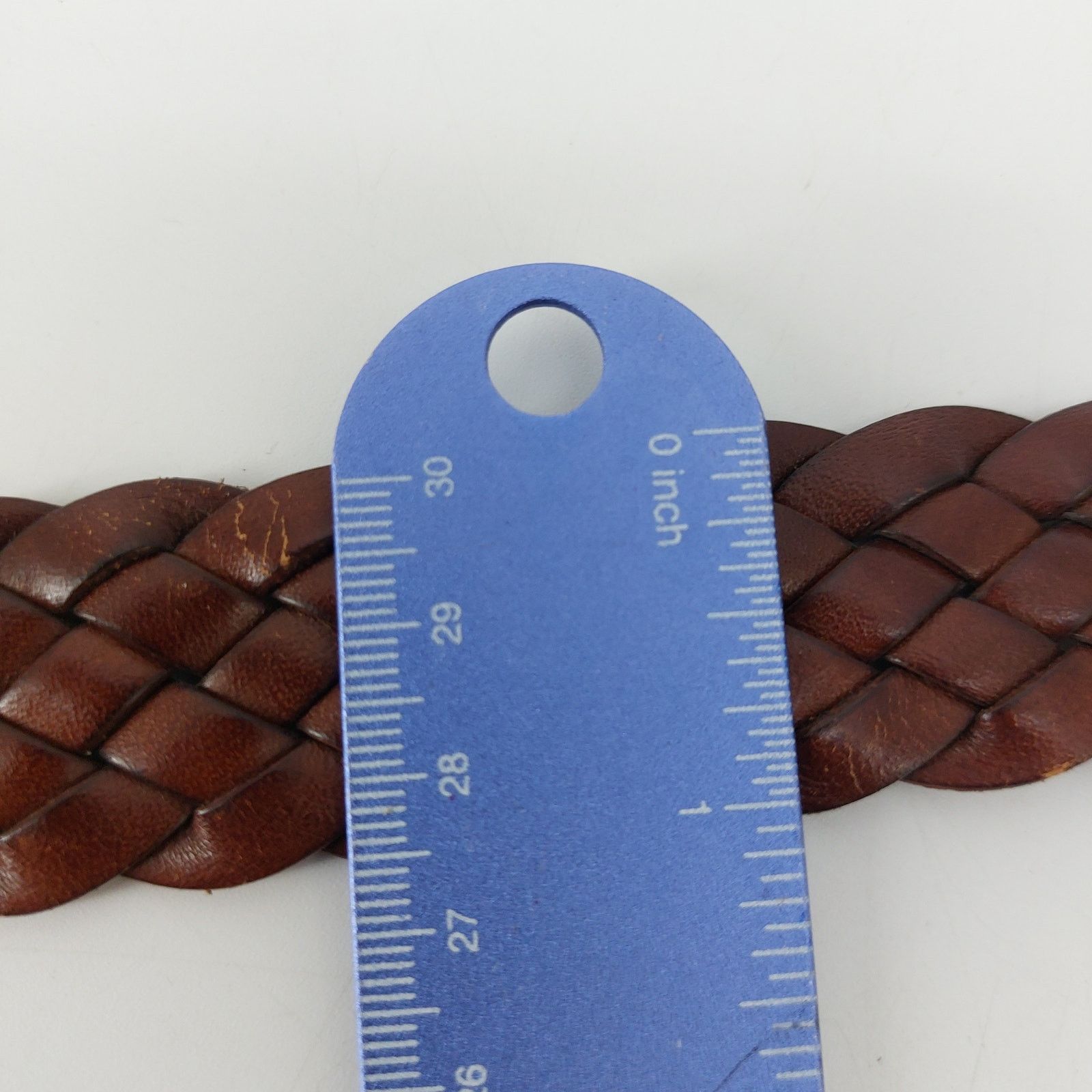 Other NY & CO Women's Brown Braided Belt Gold Buckle Large Size ONE SIZE - 5 Thumbnail