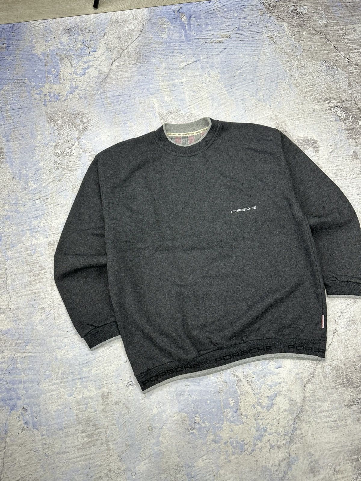 Porsche Design × Vintage Porsche vintage sweatshirt mens grey faded racing rare Size US M / EU 48-50 / 2 - 5 Thumbnail