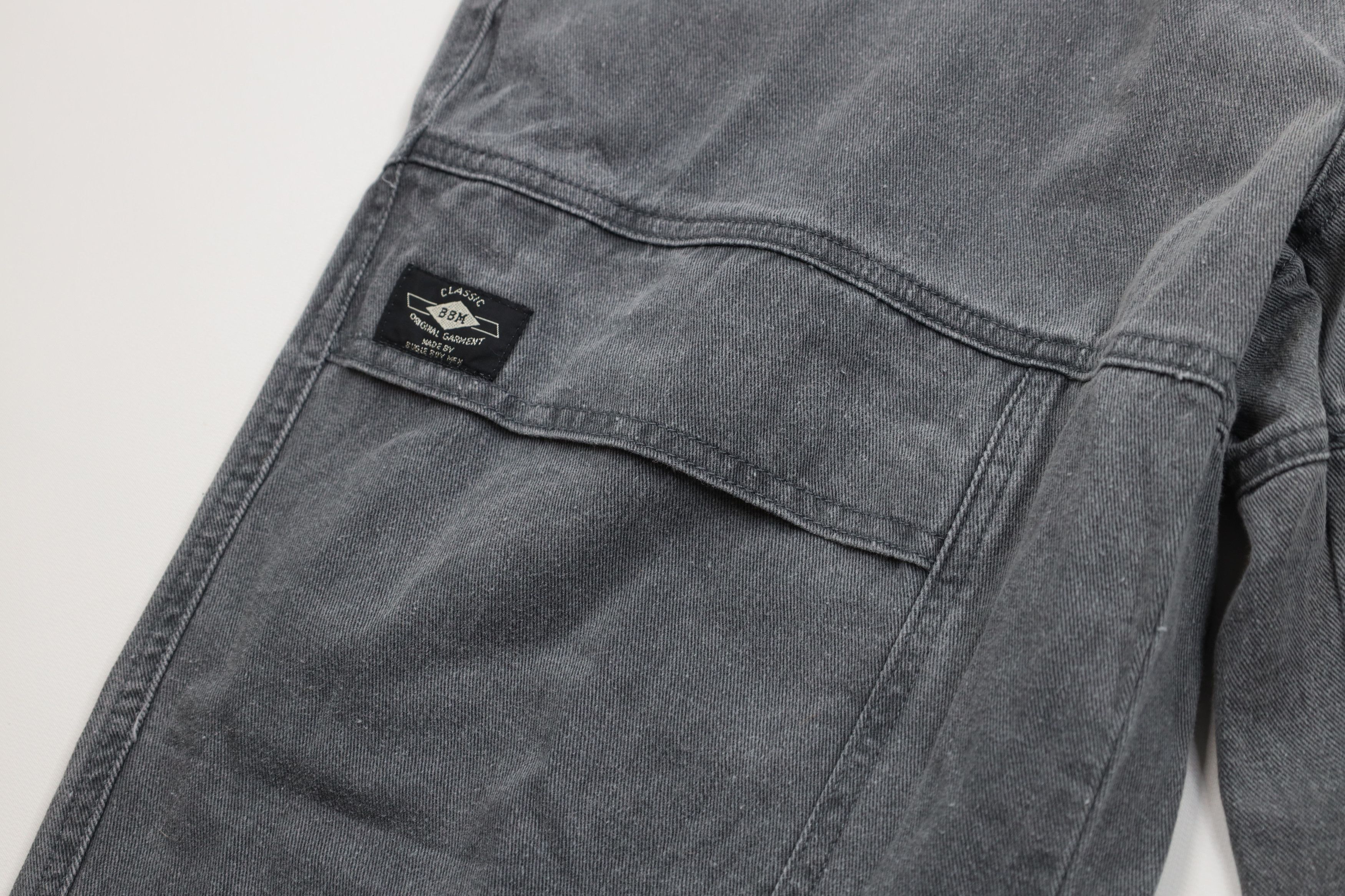 Vintage Vintage 90s Streetwear Stonewash Pocket Cargo Pants Gray Size US 28 / EU 44 - 7 Thumbnail
