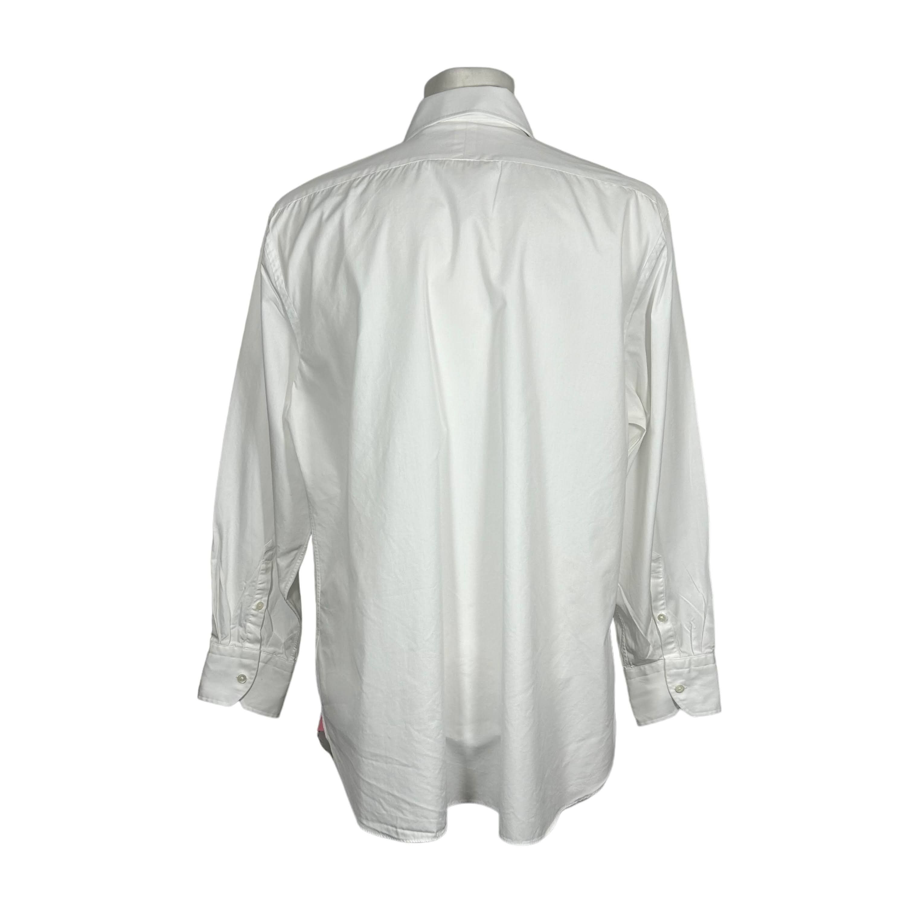 Thomas Pink Thomas Pink White Formal Tailored Fit Shirt 17 1/2 44 Size 48R - 2 Thumbnail