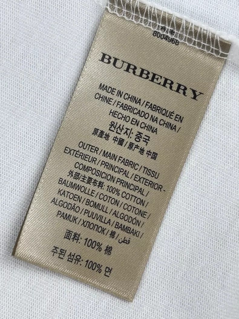 Burberry Burberry Burberry Logo Embroidered Short Sleeve T-Shirt-25 Size US XL / EU 56 / 4 - 9 Thumbnail