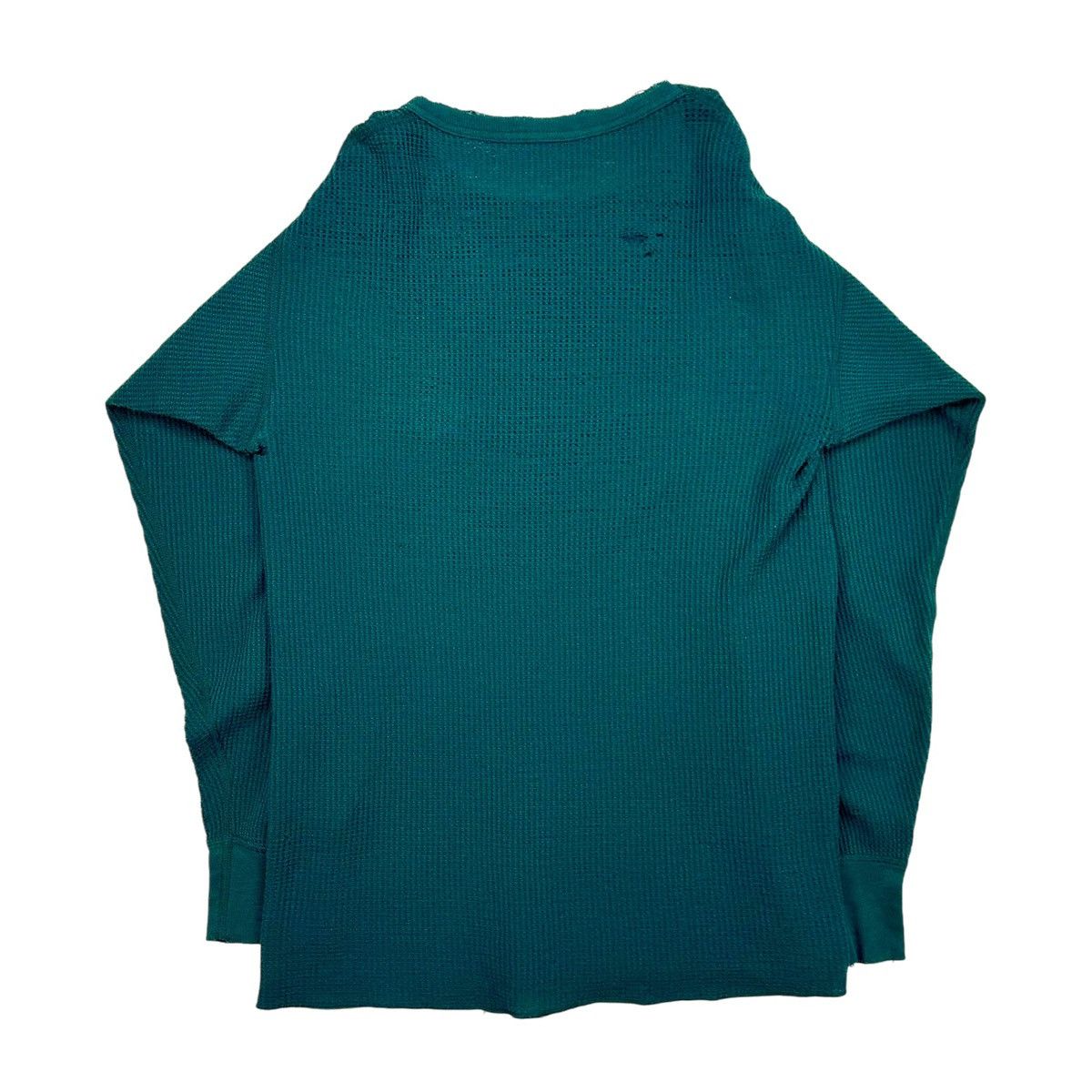 Vintage VINTAGE 70'S THRASHED FADED GREEN THERMAL Size US XL / EU 56 / 4 - 8 Thumbnail