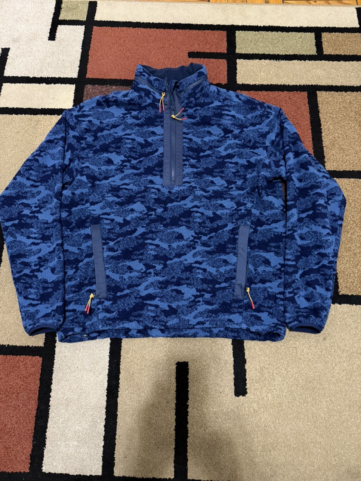 Outdoor Voices Outdoor Voices Blue Camo Quarter Zip Fleece Size US S / EU 44-46 / 1 - 1 Thumbnail