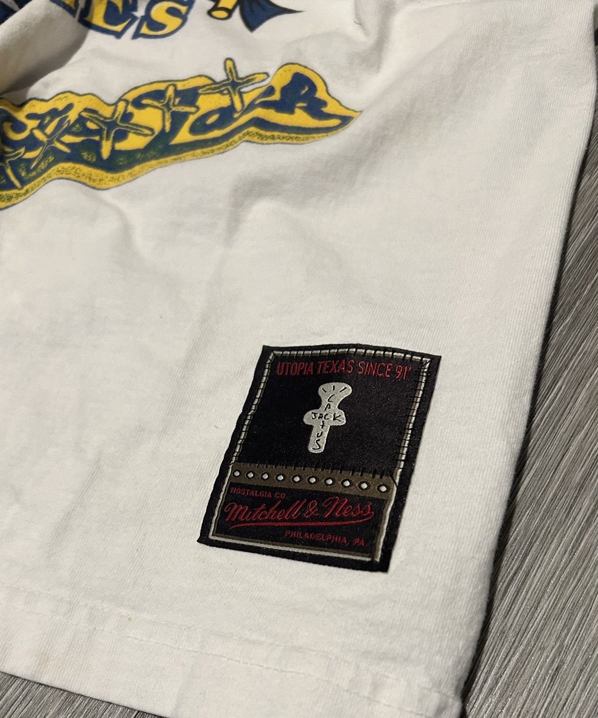 Mitchell & Ness × Travis Scott Mitchell & Ness x Cactus Jack North Carolina A&T college tee Size US M / EU 48-50 / 2 - 4 Thumbnail