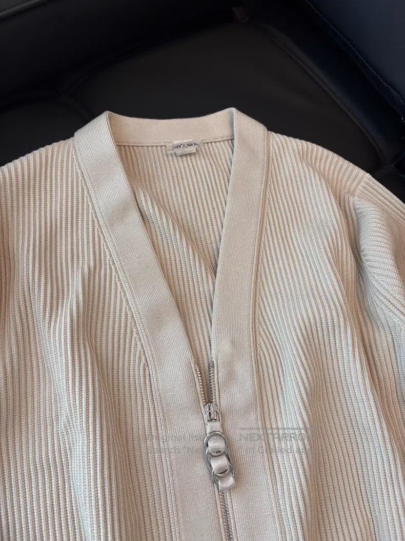 Hermes Hermes Knit jacket, beige Size XXS / US 00 / IT 34 - 2 Thumbnail