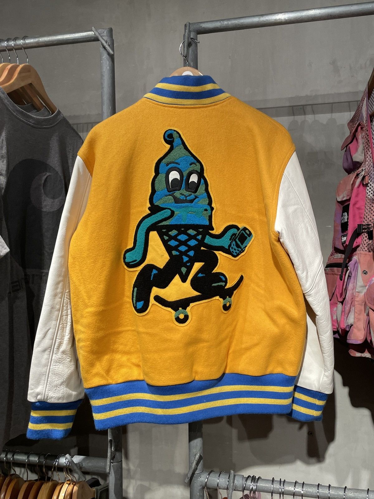 Billionaire Boys Club Ice Cream Skate Cone Varsity Jacket | Grailed