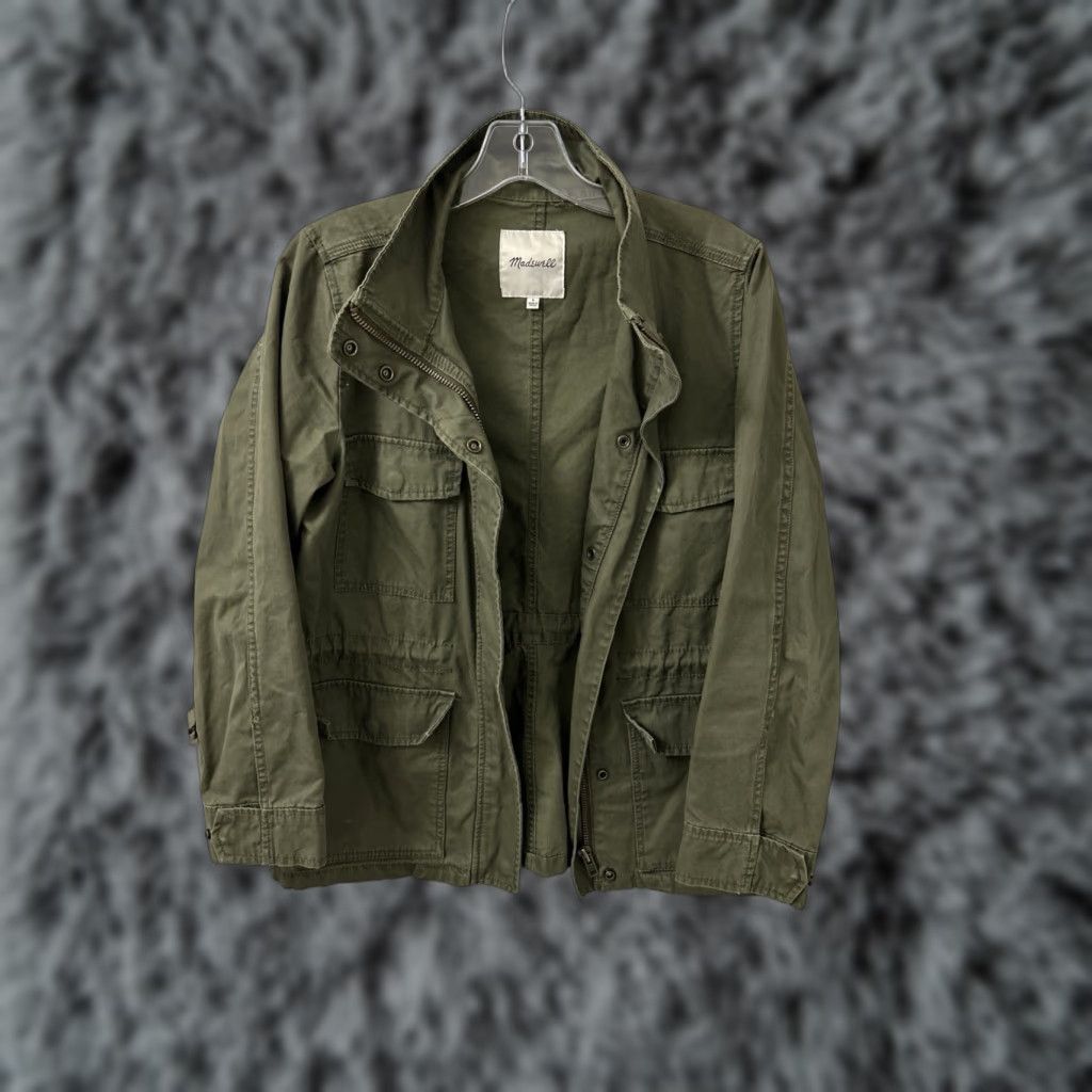 Madewell Madewell Field Jacket Womens S Olive Green Full Zip Military Coat Size S / US 4 / IT 40 - 1 Thumbnail