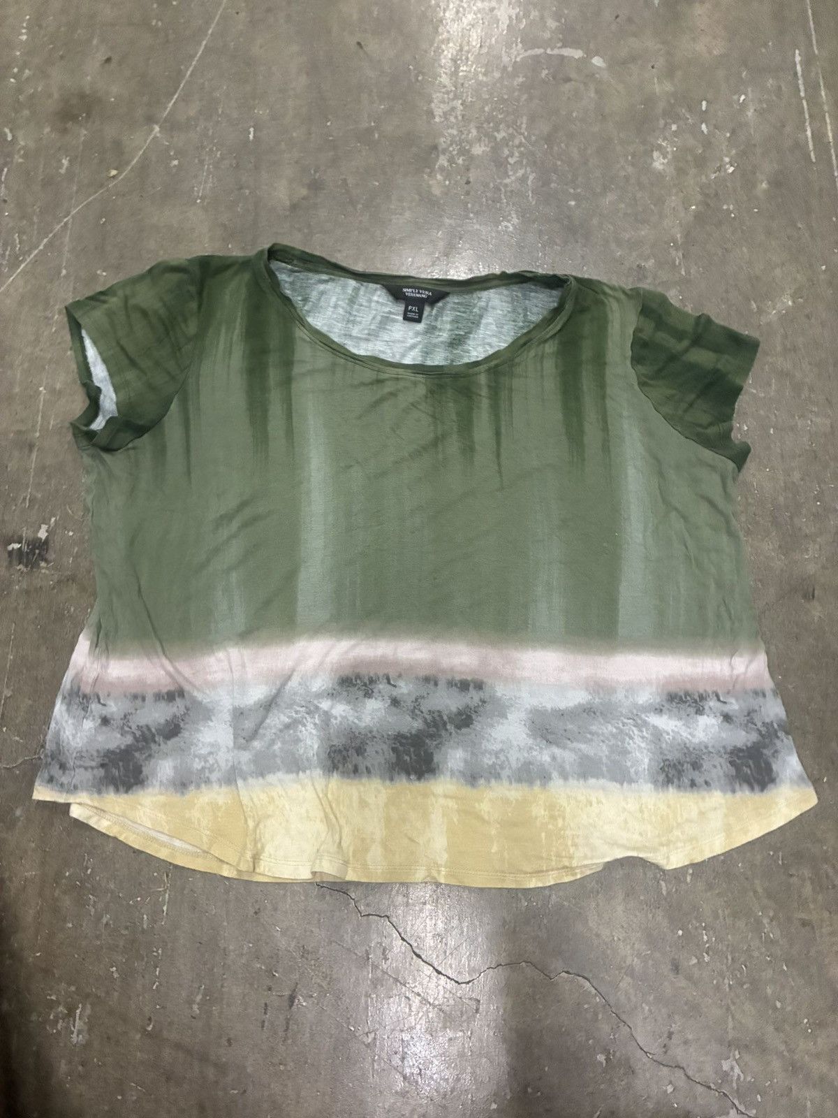 Vera Wang Vera Wang Ombré Top Stylish Blouse Size XL / US 12-14 / IT 48-50 - 1 Thumbnail