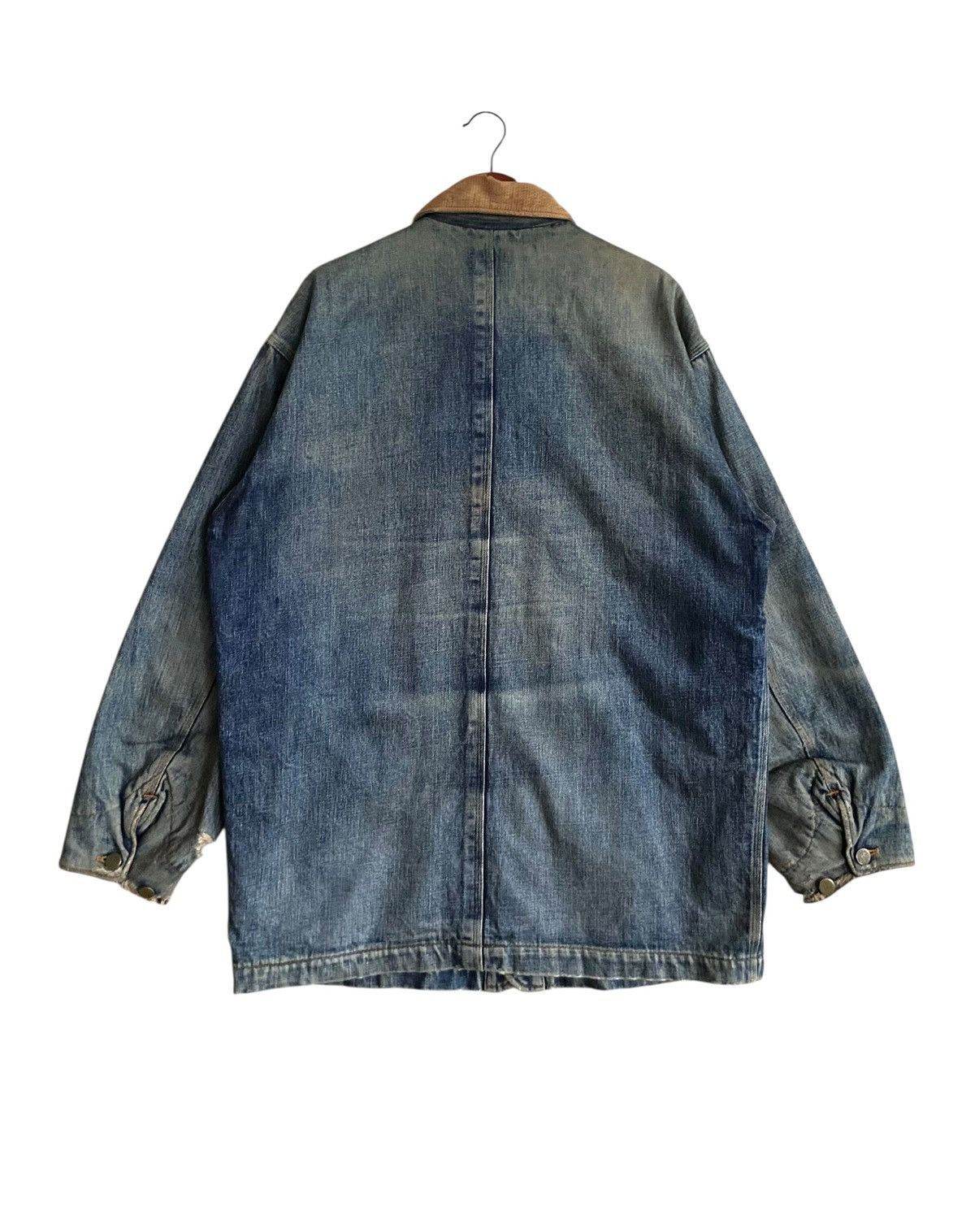 PPFM Rare Vintage Japanese Brand PPFM Denim Chore Jacket 1990s Size US M / EU 48-50 / 2 - 2 Thumbnail