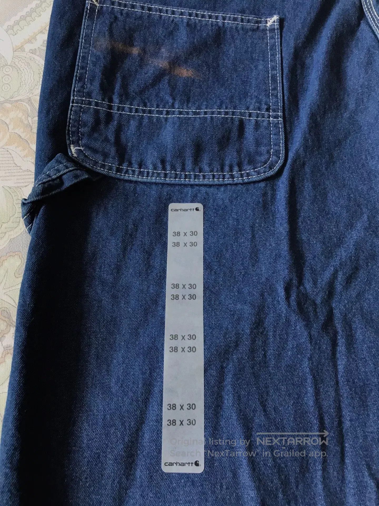 Carhartt Carhartt R07 Denim Overalls W38L30. Size US 38 / EU 54 - 7 Thumbnail