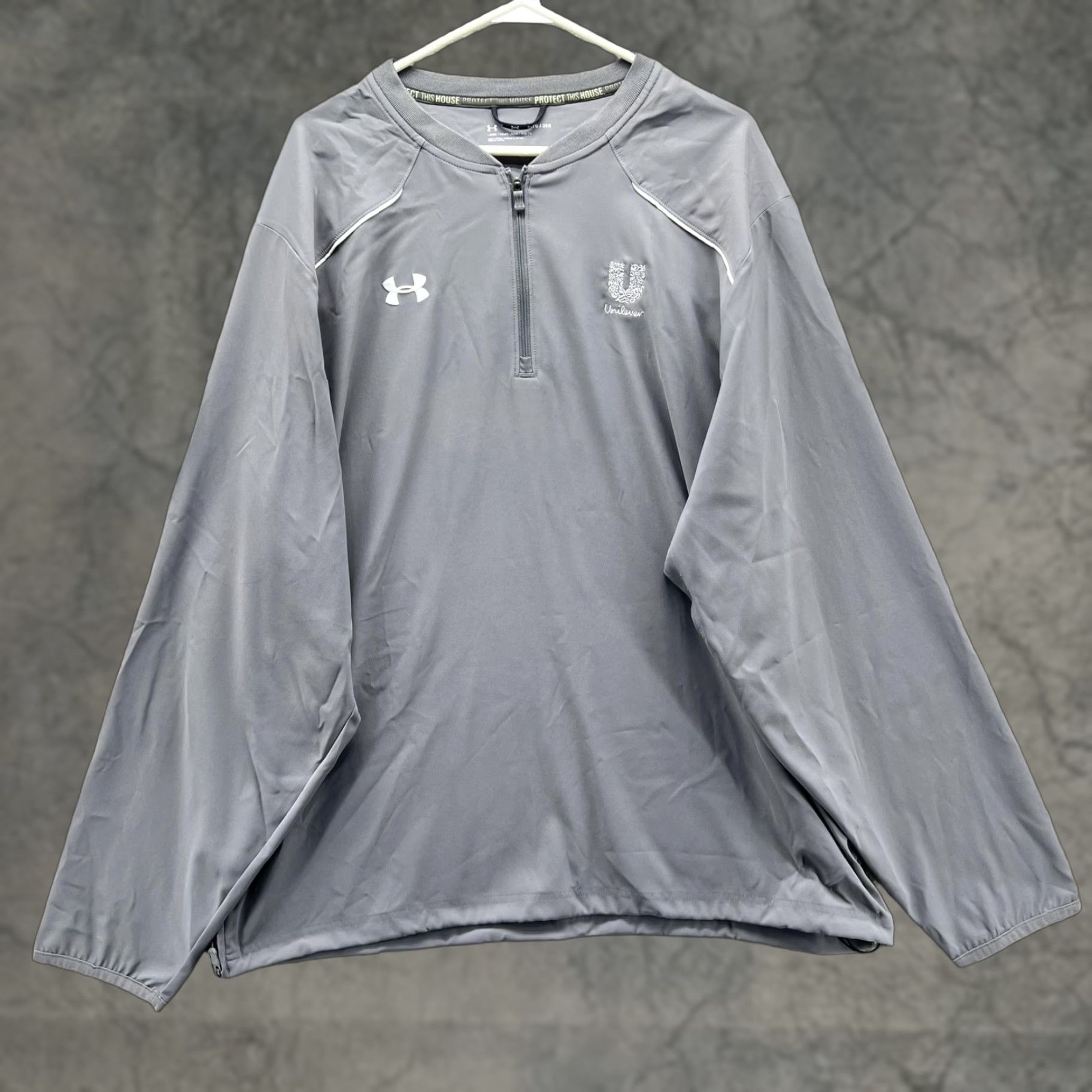Under Armour Under Armour Jacket Mens 2XL Gray 1/4 Zip Windbreaker Lightweight VS Unilever Logo Size US XXL / EU 58 / 5 - 1 Thumbnail
