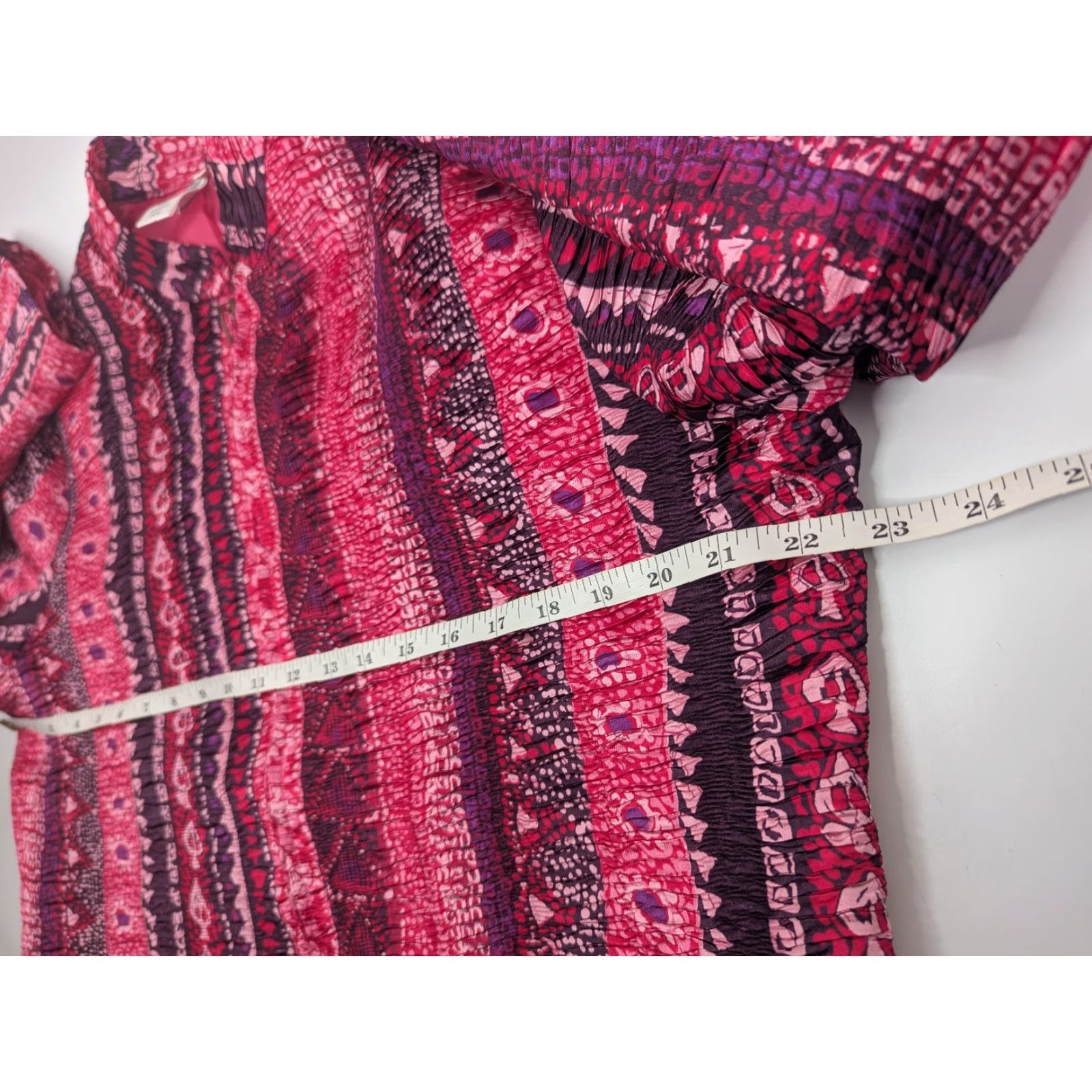 Coldwater Creek Coldwater Creek Jacket Coat Large Zip Long Sleeve Multicolor Polyester Lined Plisse/Micropleat Size L / US 10 / IT 46 - 7 Thumbnail