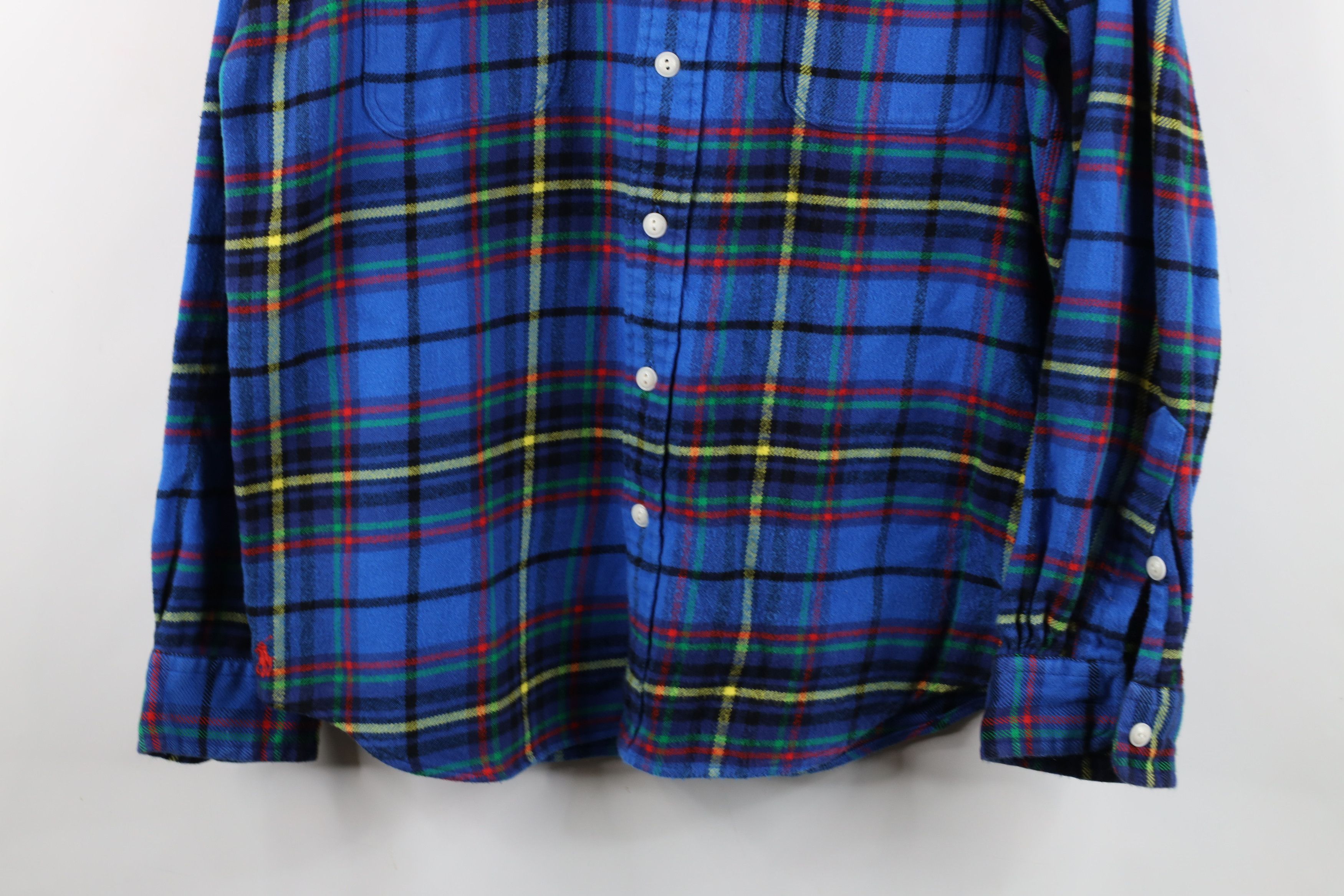Ralph Lauren Vintage Ralph Lauren Plaid Flannel Collared Button Shirt Size US L / EU 52-54 / 3 - 3 Thumbnail