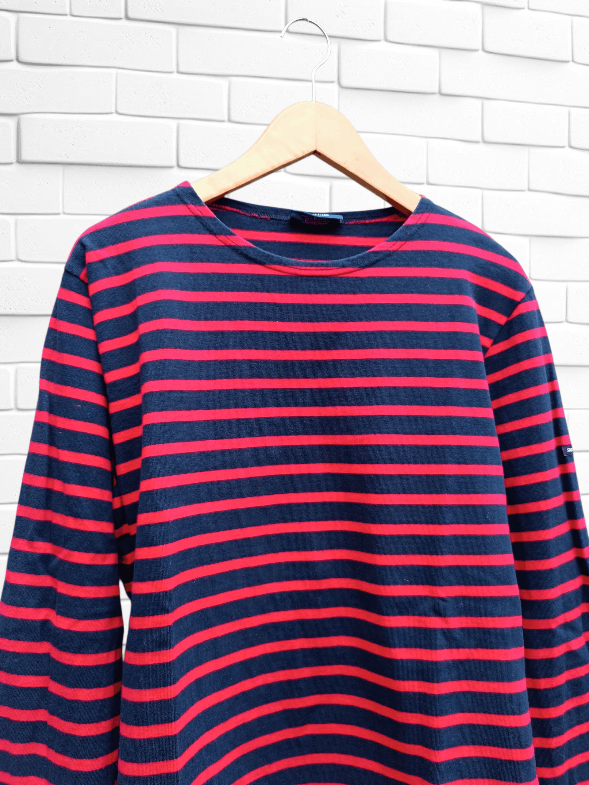 Saint James Saint James Red Blue Stripe T-shirt Nirvana Style Size US L / EU 52-54 / 3 - 3 Thumbnail