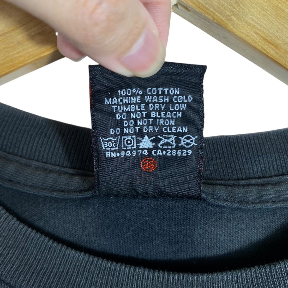 Stussy × Vintage Vintage 00's STUSSY Skull Logo Psychedelic Graphic Tee Shirt Size US S / EU 44-46 / 1 - 7 Thumbnail