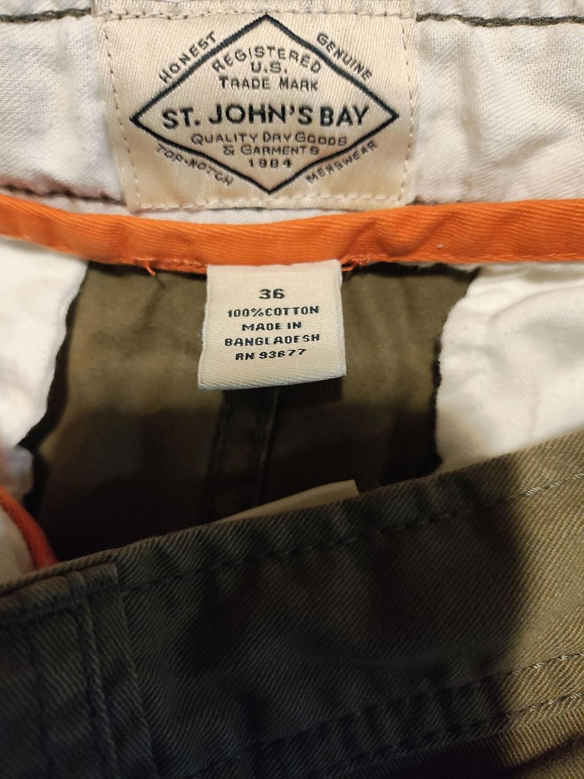St. Johns Bay St. John's Bay Men's Khaki Chino Shorts Size US 36 / EU 52 - 8 Thumbnail