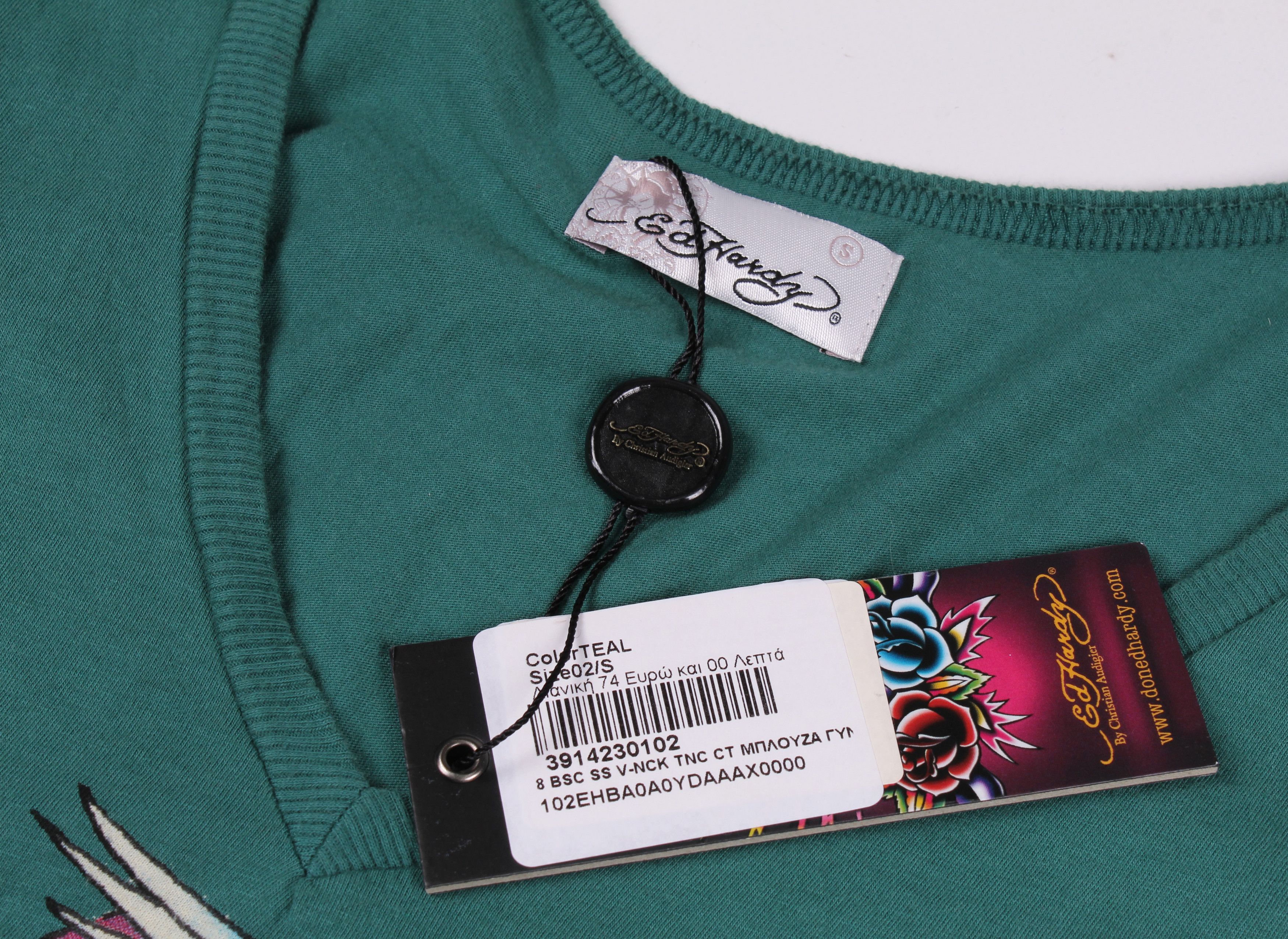 Christian Audigier Ed Hardy Vintage Y2K Printed Tunic T-shirt Top Size S / US 4 / IT 40 - 7 Thumbnail