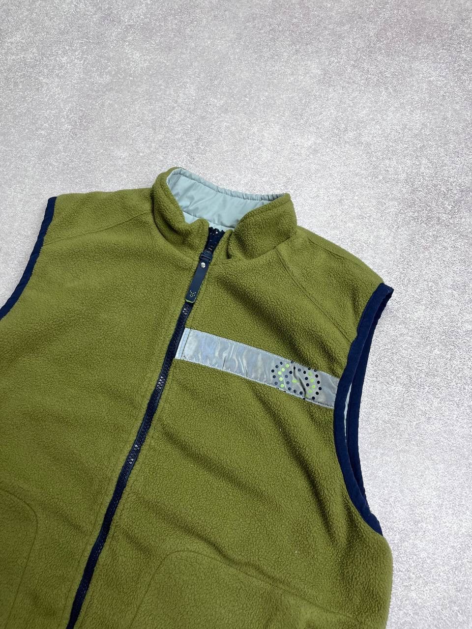 Nike VINTAGE 90s NIKE REVERSIBLE FLEECE NYLON VEST Y2K M Size US M / EU 48-50 / 2 - 2 Thumbnail