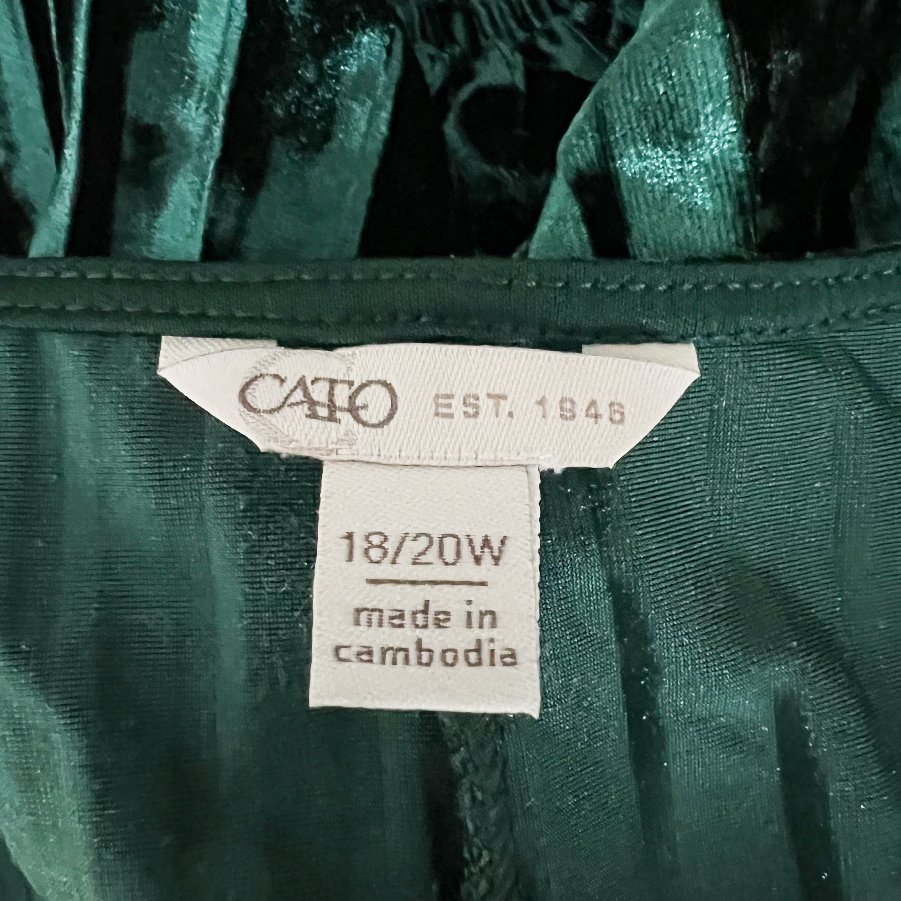 Other CATO Fahions Plus Size Crushed Velvet Size 3XL / US 20-22 - 2 Thumbnail