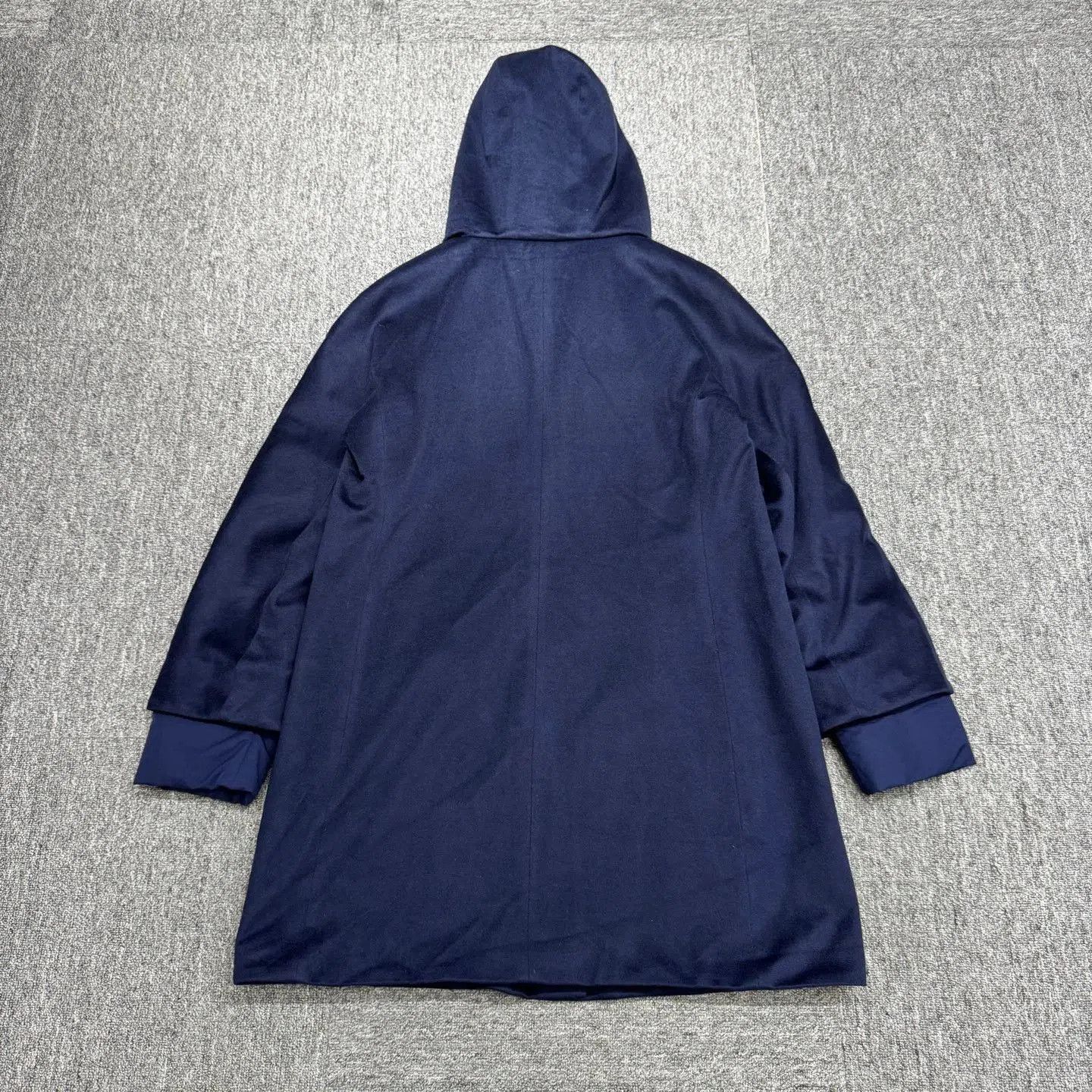Loro Piana Blue Hooded Long Coat Size M. Size US M / EU 48-50 / 2 - 7 Thumbnail