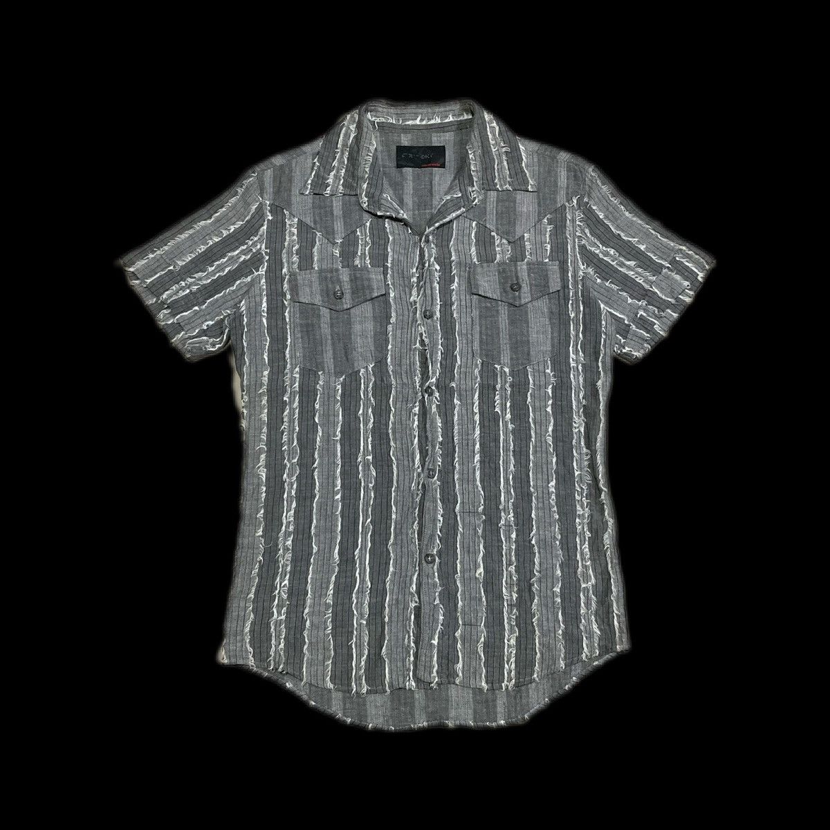 If Six Was Nine × Japanese Brand × Le Grande Bleu (L.G.B.) 🔥Y2K Archived Maniac Works Frayed Shirt Size US M / EU 48-50 / 2 - 1 Thumbnail