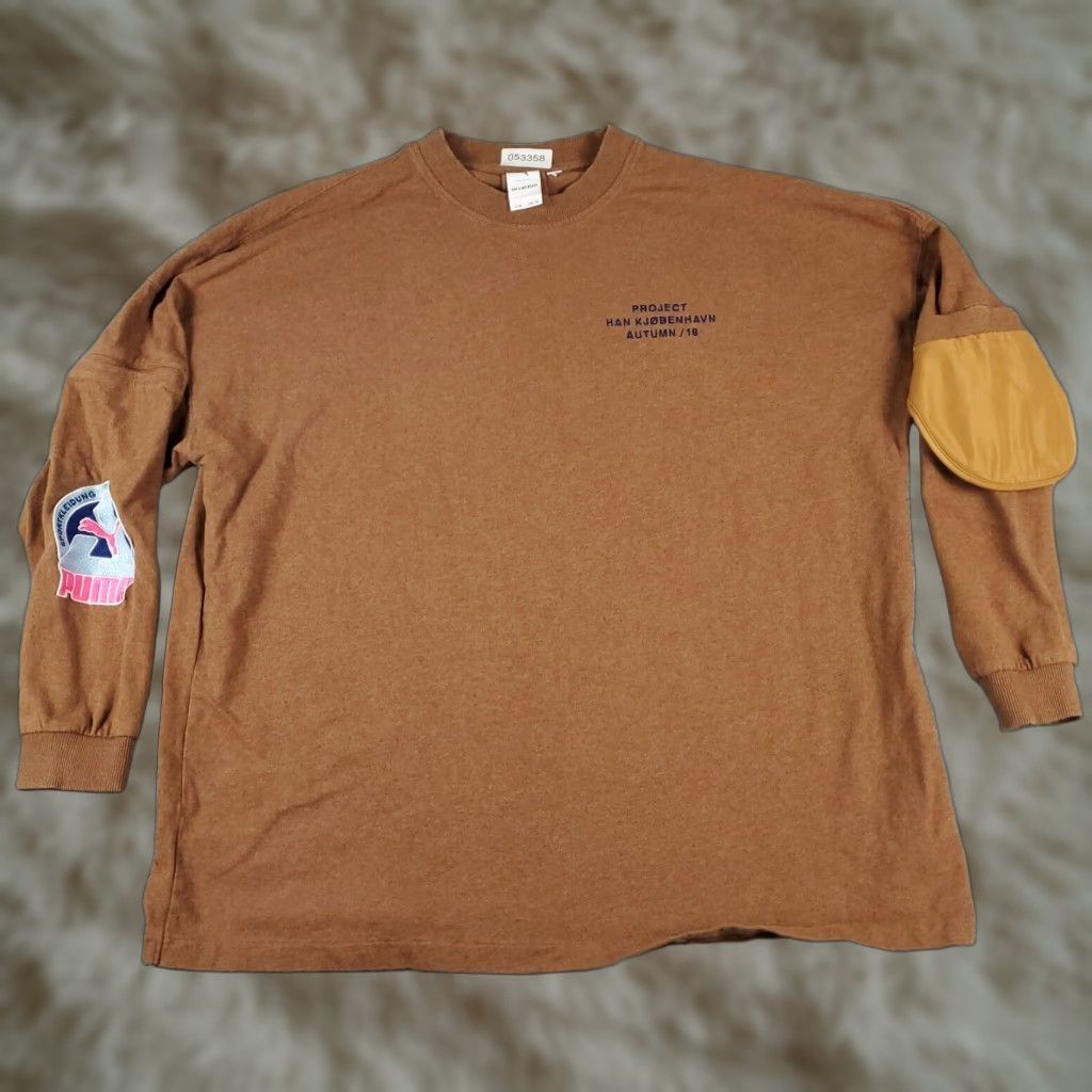 Puma PUMA X Han Kjobenhavn Brown Crew Neck Sweater Mens XL Long Sleeve Pullover Size US XL / EU 56 / 4 - 1 Thumbnail