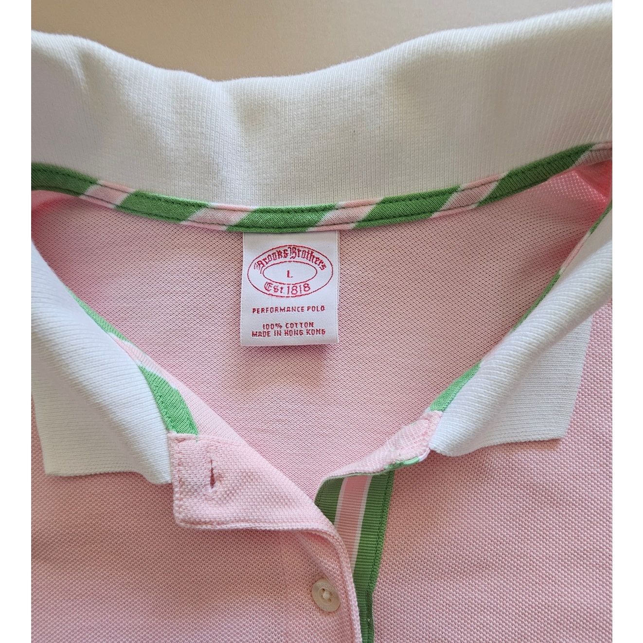 Brooks Brothers Brook Brothers Preppy Pique Performance Polo Shirt Top L Size L / US 10 / IT 46 - 9 Thumbnail