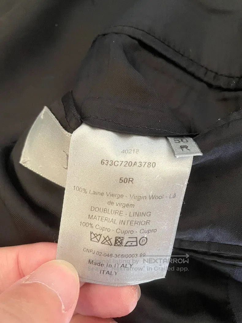 Dior Dior Men's Wool Blue Check Blazer. Size US M / EU 48-50 / 2 - 6 Thumbnail
