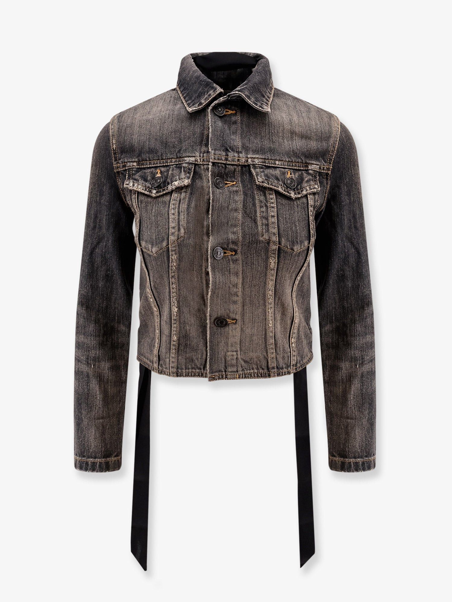 Balenciaga Denim Jacket With Laces | Grailed