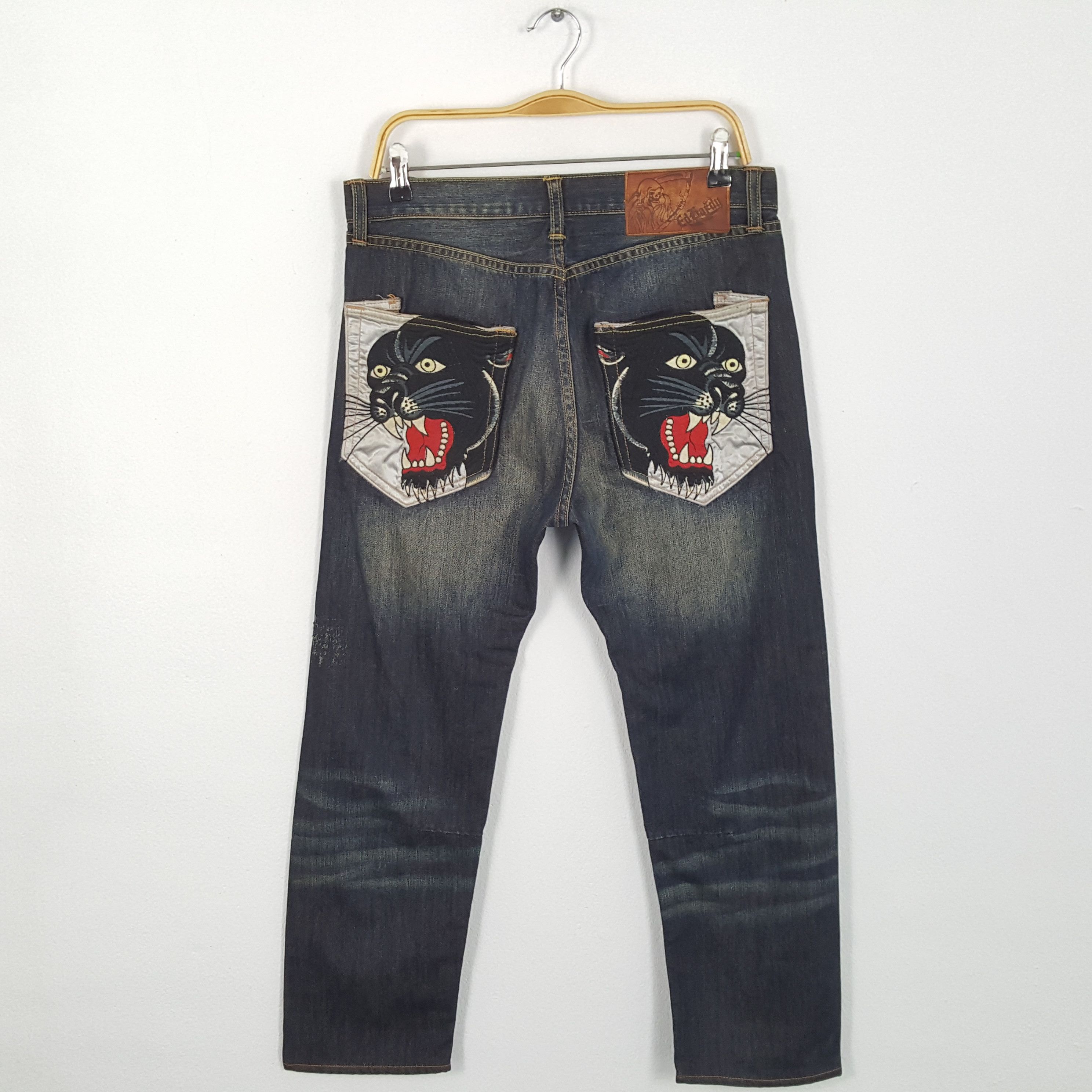 Christian Audigier × Ed Hardy × Vintage Vintage ED-HARDY by Christian Audigier American Style Jeans Size US 32 / EU 48 - 1 Thumbnail