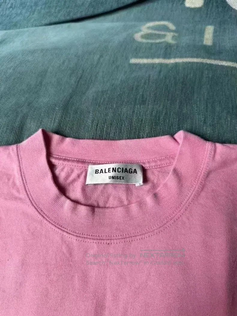 Balenciaga Balenciaga Pink Crystal Short Sleeve Top. Size US XS / EU 42 / 0 - 3 Thumbnail
