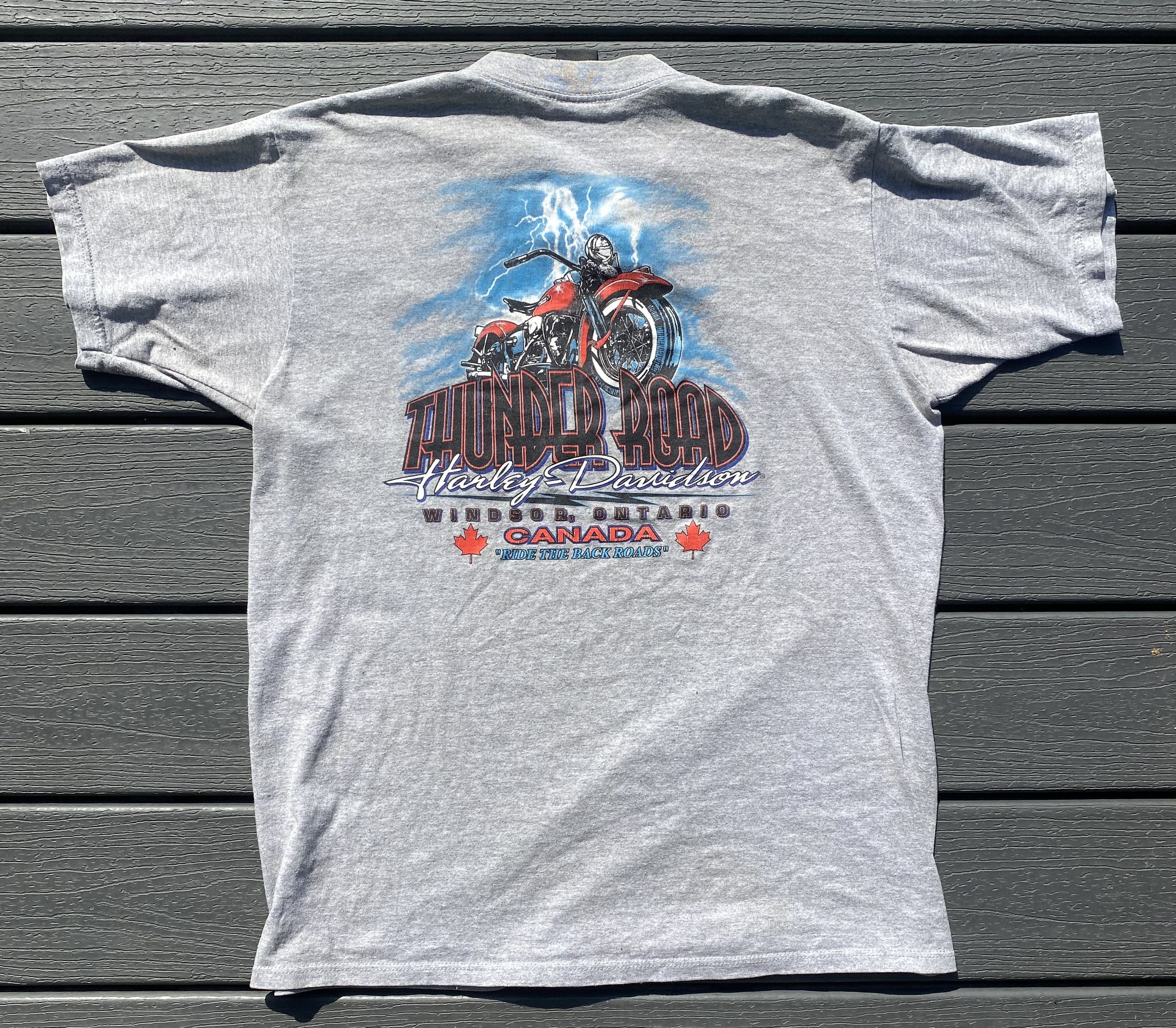 Harley Davidson Harley Davidson grey t-shirt with graphic 1999 vintage Size US L / EU 52-54 / 3 - 2 Thumbnail