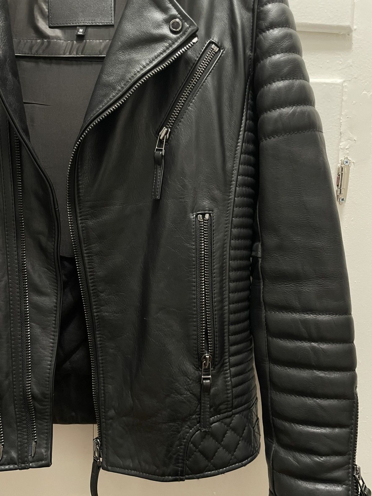 Boda Skins Boda Skins Kay Michaels Black Tall M Biker Leather Jacket CE Size US M / EU 48-50 / 2 - 6 Thumbnail
