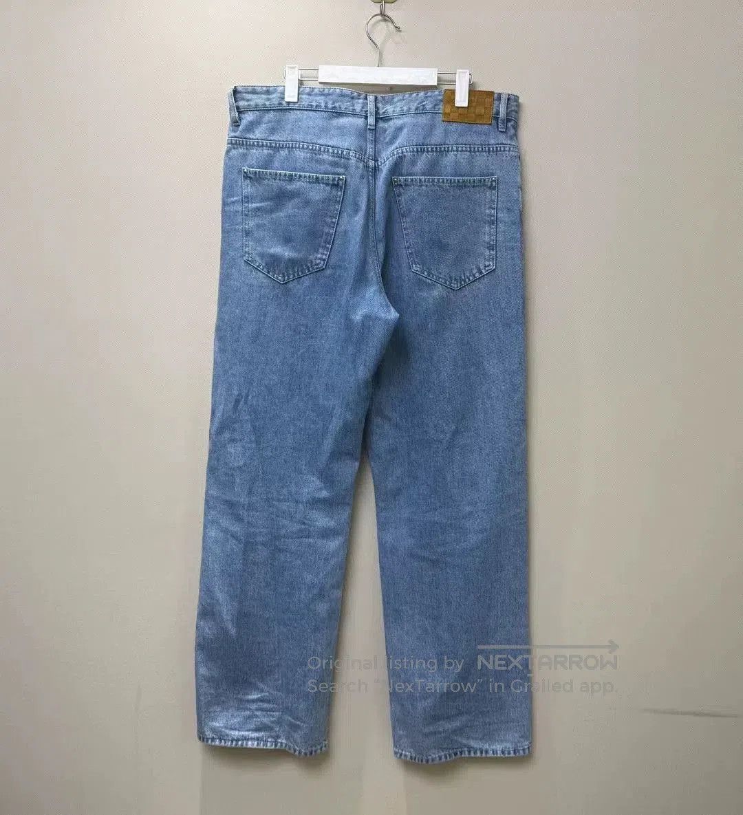 Louis Vuitton Louis Vuitton Blue Distressed Logo Jeans. Size US 30 / EU 46 - 4 Thumbnail