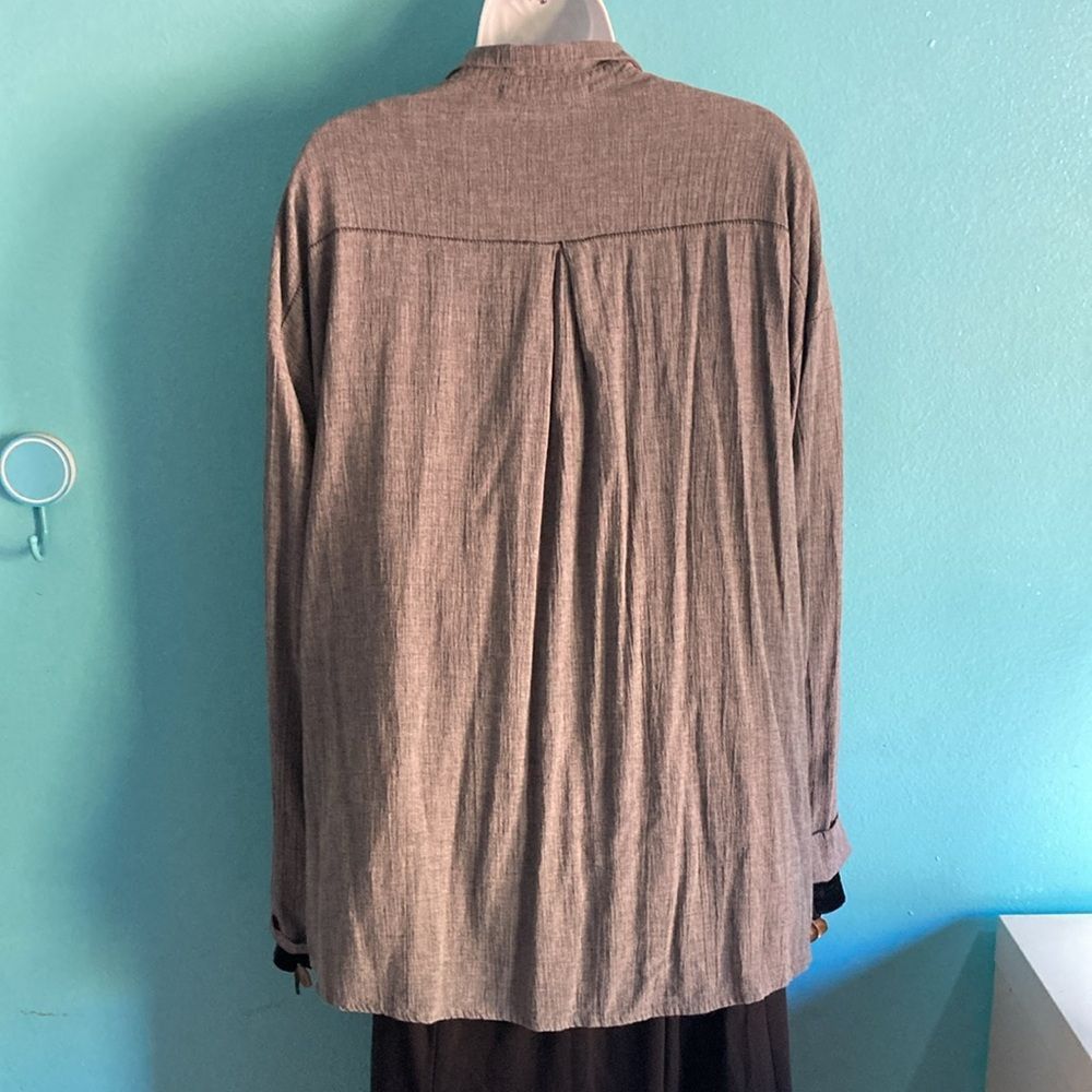 Transit Transit Par Such 3 Womens Gray Size M Long Sleeve Button Fro Size M / US 6-8 / IT 42-44 - 5 Thumbnail