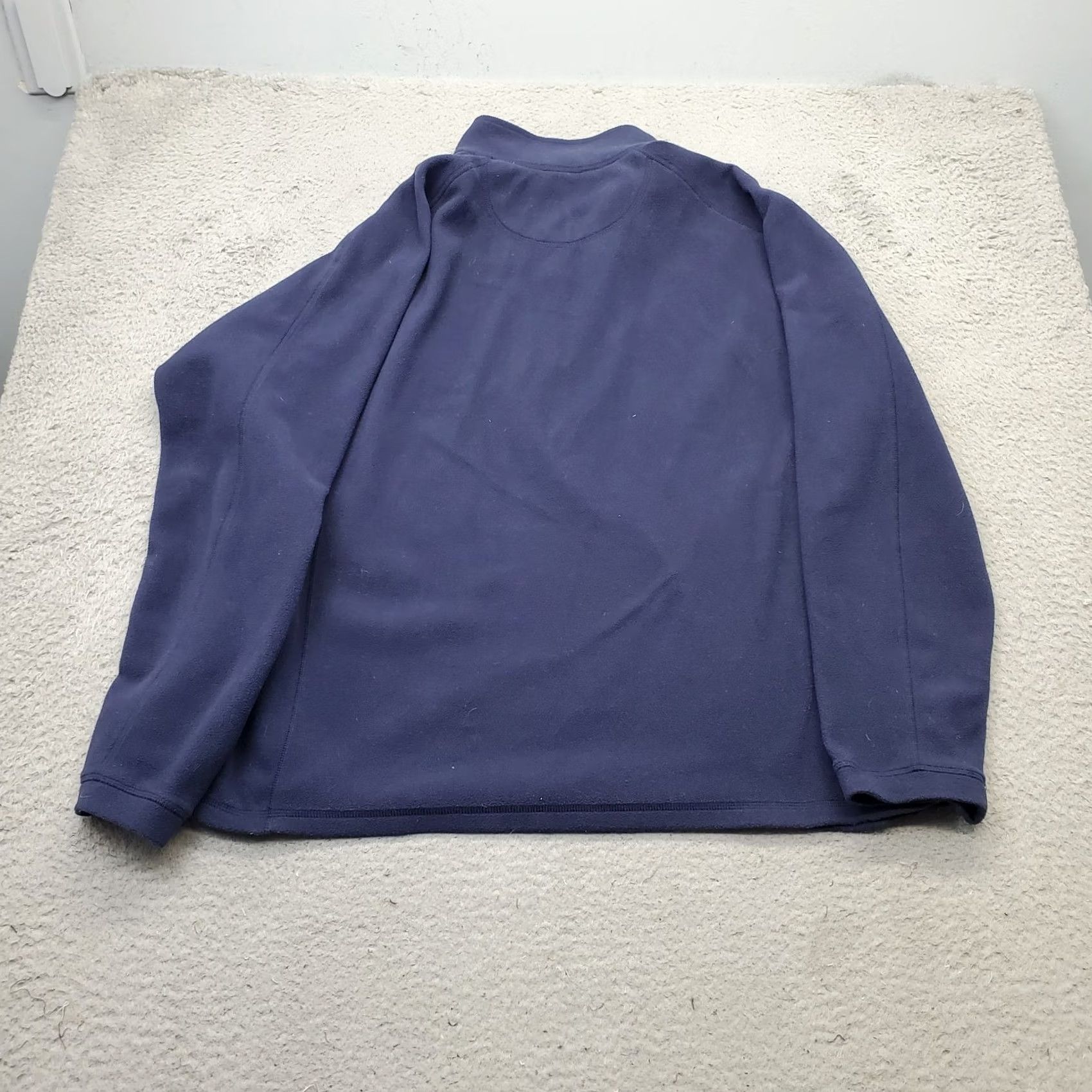 Vintage L.L. Bean Better Sweater Mens XL Blue Fleece Long Sleeve Mock Neck Quarter Zip Size US XL / EU 56 / 4 - 2 Thumbnail
