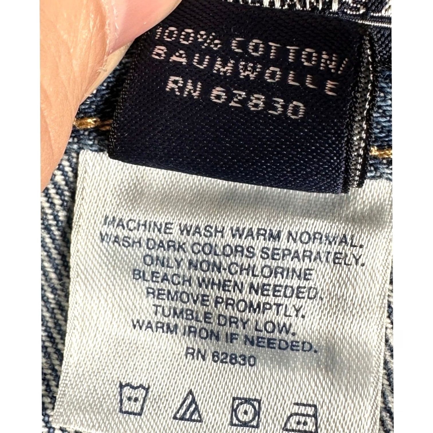 Lands' End VINTAGE Lands' End Jeans Mens 38X32 Blue Traditional Fit Straight Leg 5 Pocket Denim Size US 38 / EU 54 - 5 Thumbnail
