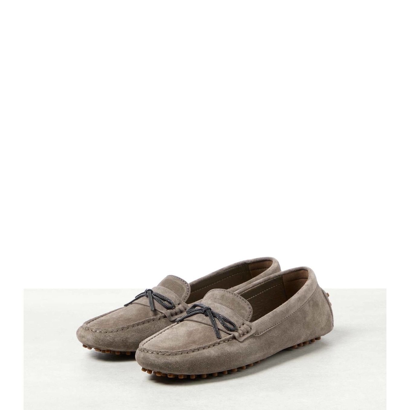 Brunello Cucinelli Brunello Cucinelli Suede Moccasins Loafers Grey 37.5 Size US 7.5 / IT 37.5 - 2 Thumbnail