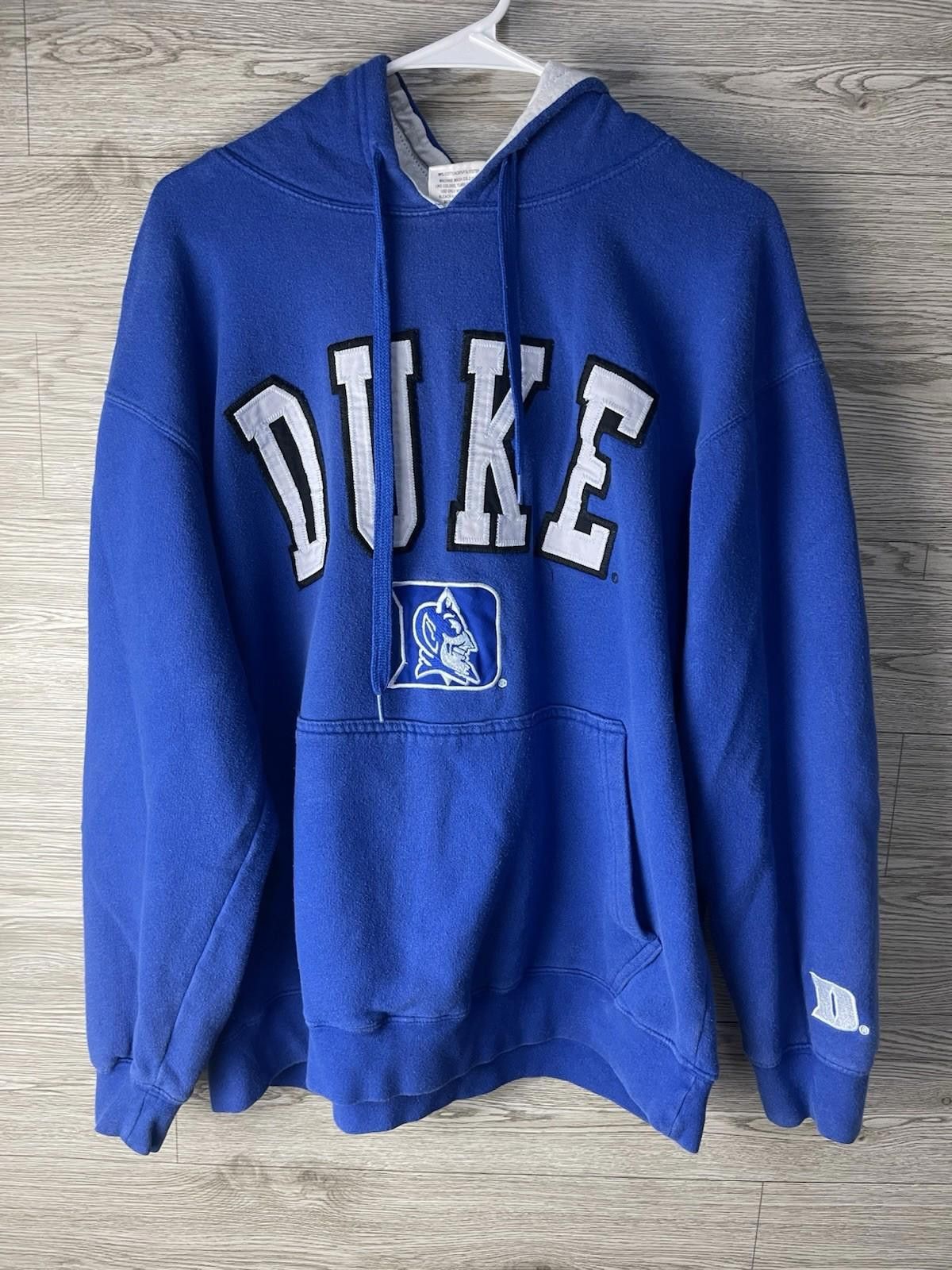 Other Y2K Duke Blue Devils Hoodie XL Sewn Logo E5 Brand Size ONE SIZE - 1 Thumbnail