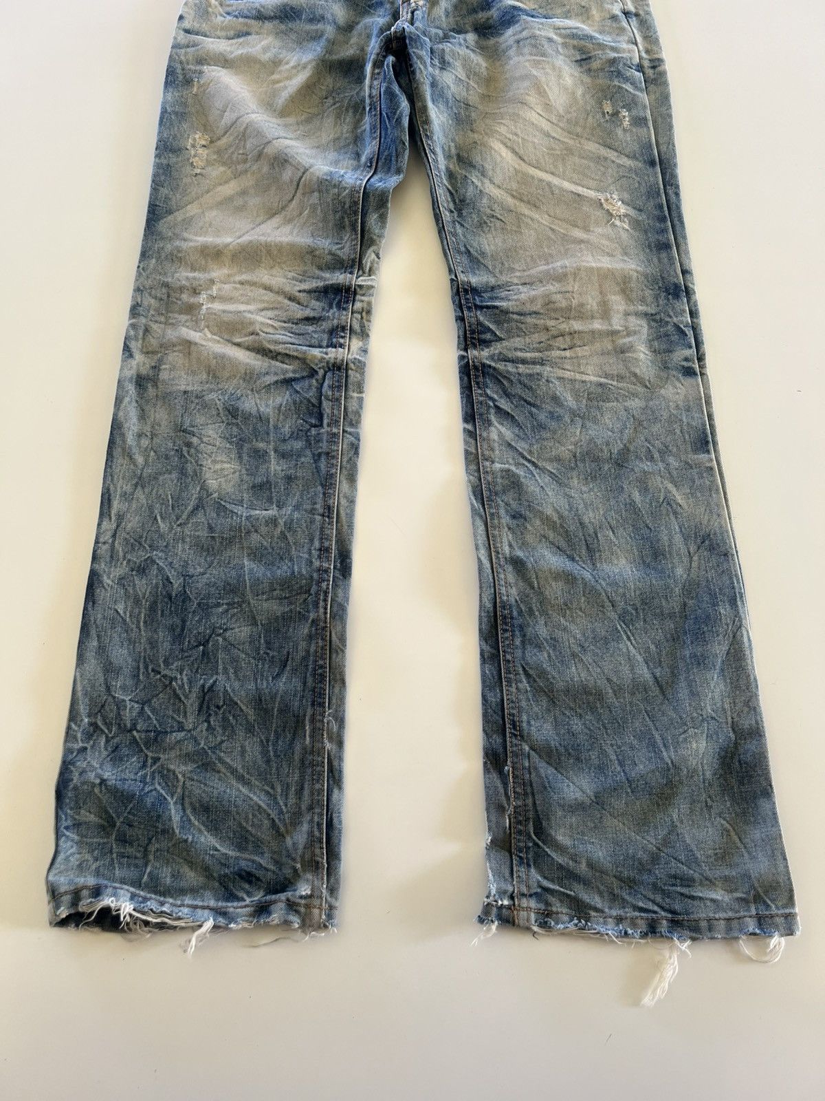 Japanese Brand The Cross Denim Jeans Distress Size 34" Size US 34 / EU 50 - 4 Thumbnail