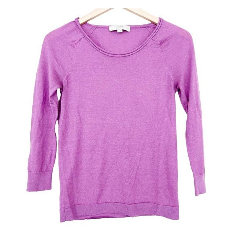 Other Ann Taylor Loft Pink Merino Wool Blend Sweater Sz XS Size XS / US 0-2 / IT 36-38 - 1 Thumbnail